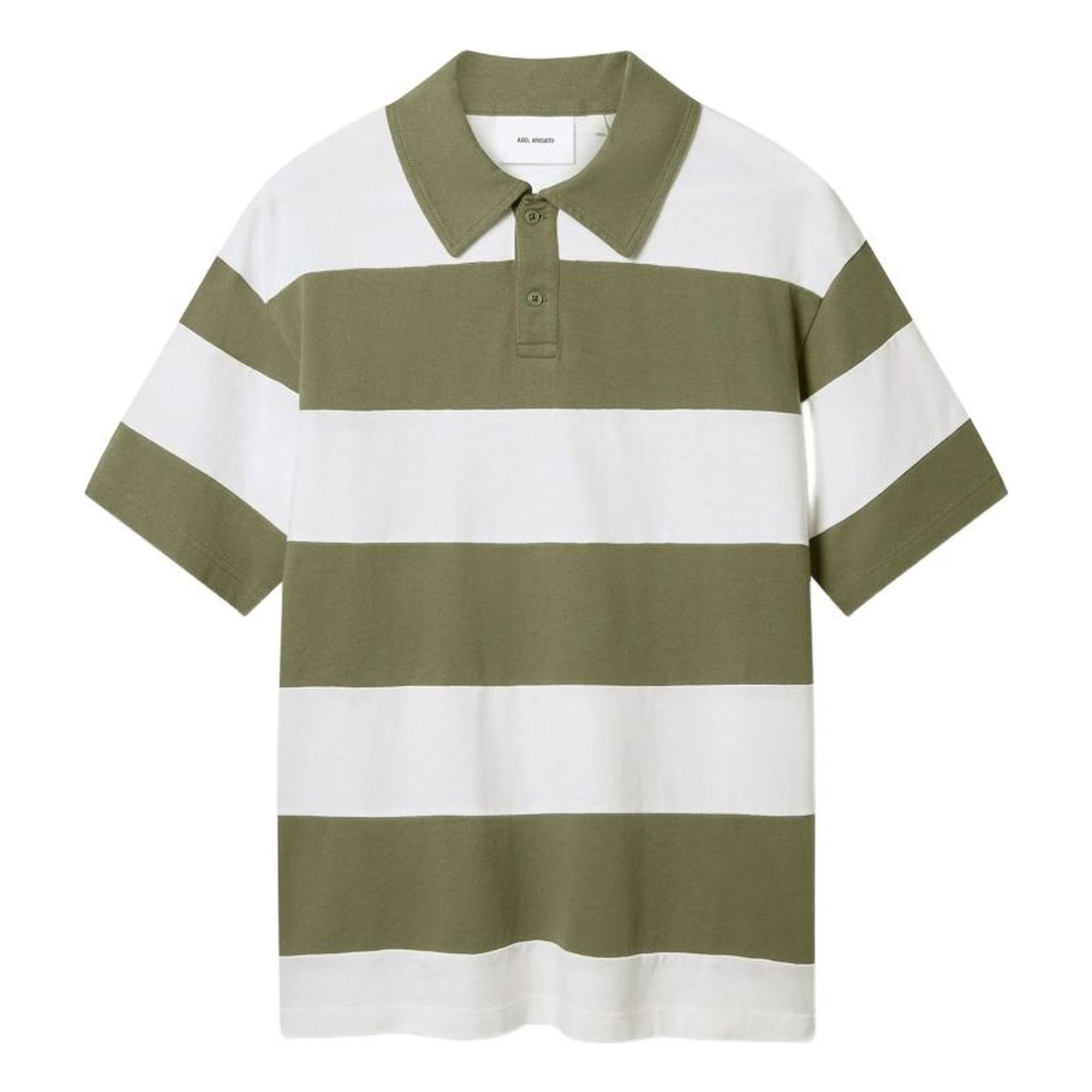 AXEL ARIGATO Polo marškiniai trumpos rank. vyrams, Žalia, Striped polo t-shirt 1