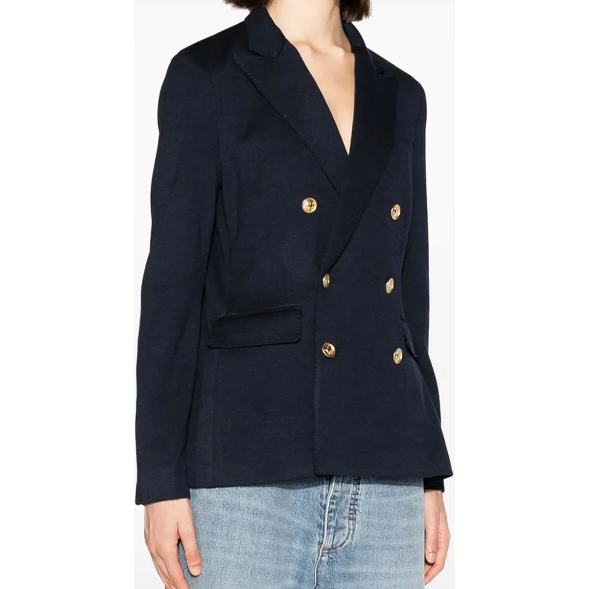 POLO RALPH LAUREN Švarkas moterims, Mėlyna, Knit blazer 2