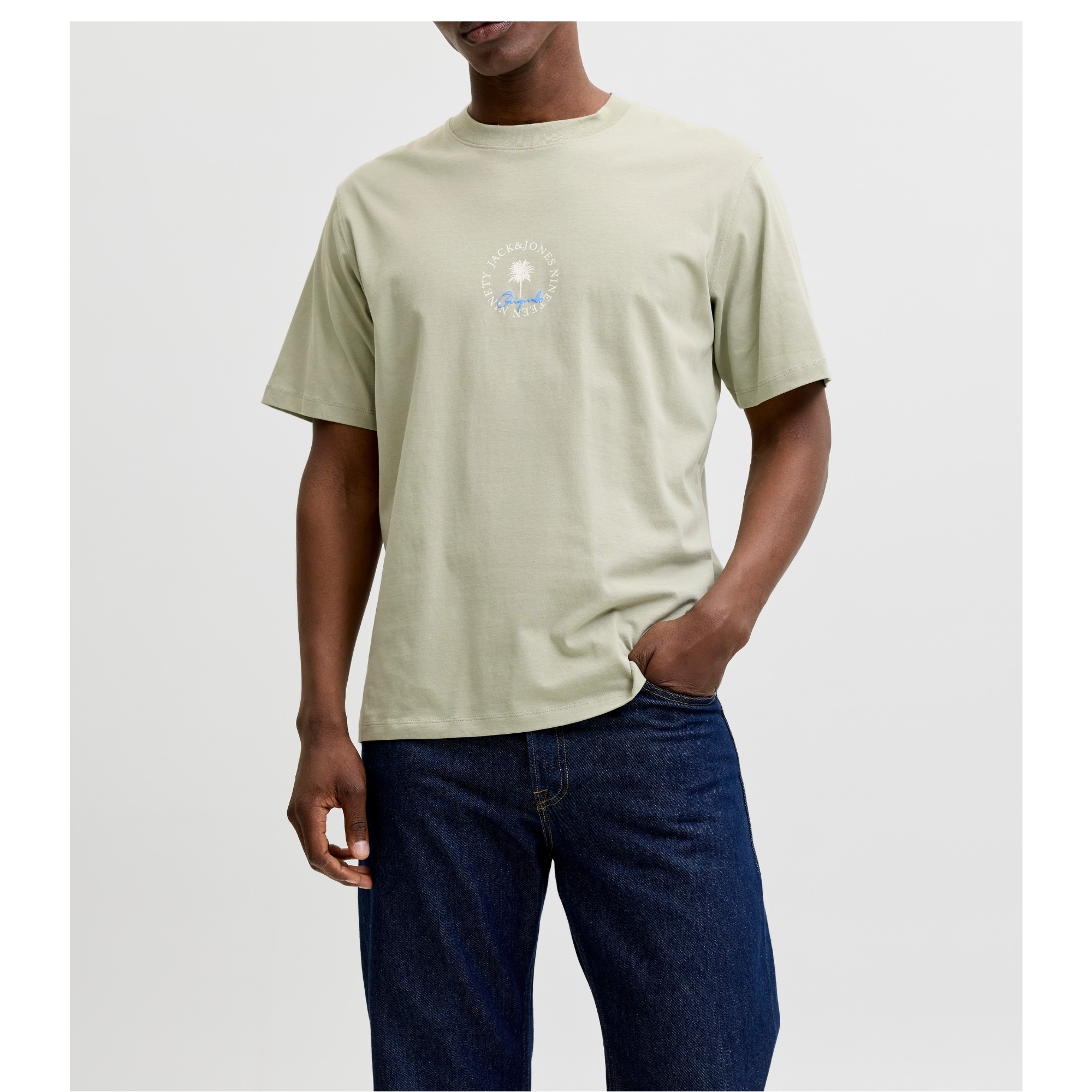JACK & JONES Marškinėliai vyrams, Žalia, Hyeres minimal 3