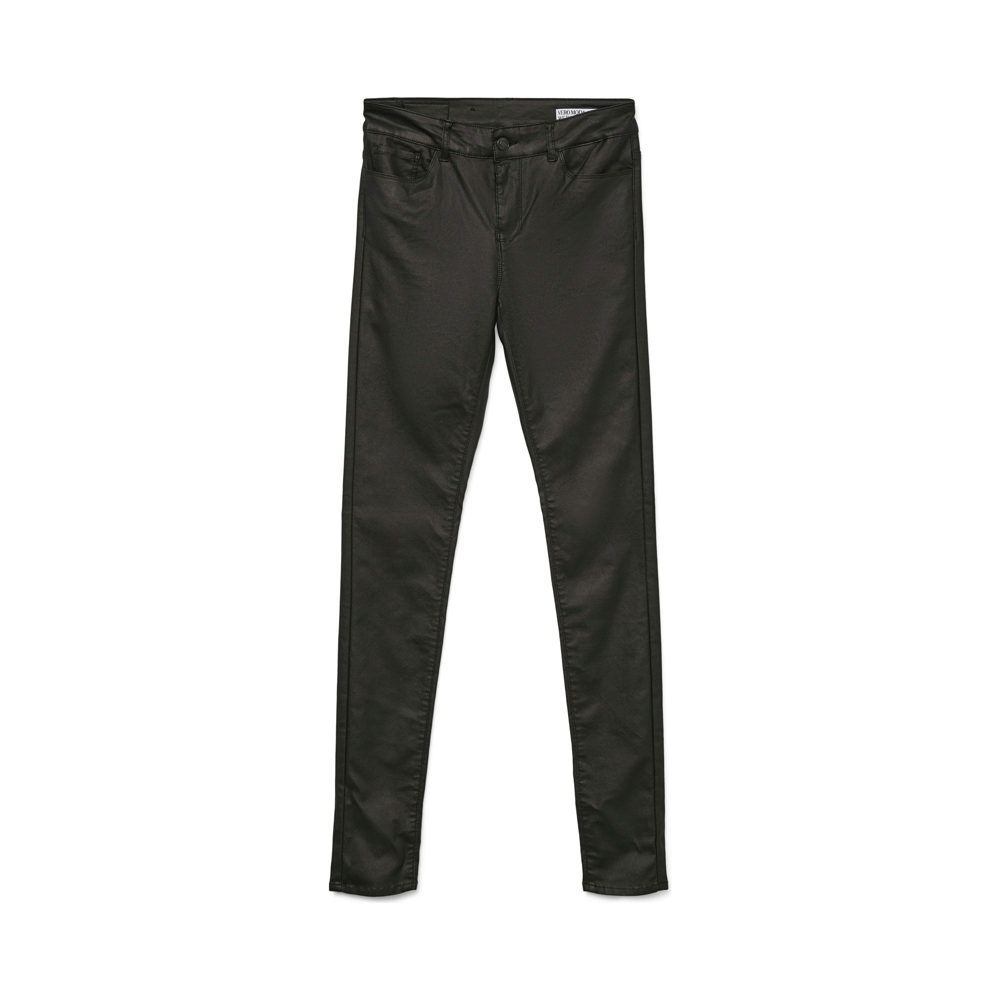 VERO MODA Kelnės moterims, Juoda, VMSEVEN NW SS SMOOTH 1