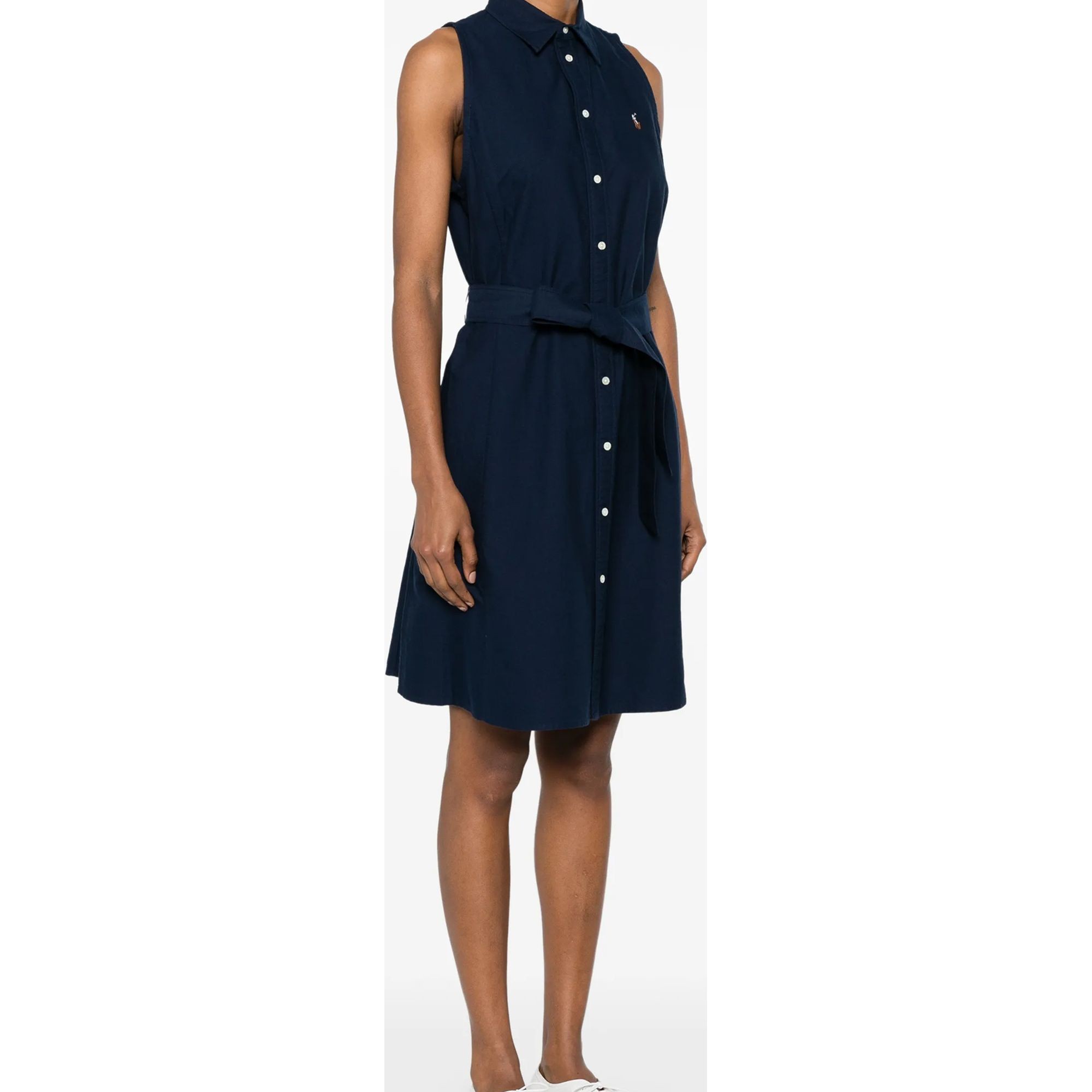 POLO RALPH LAUREN Mini suknelė moterims, Mėlyna, Woven-shirt dress-dresses 3