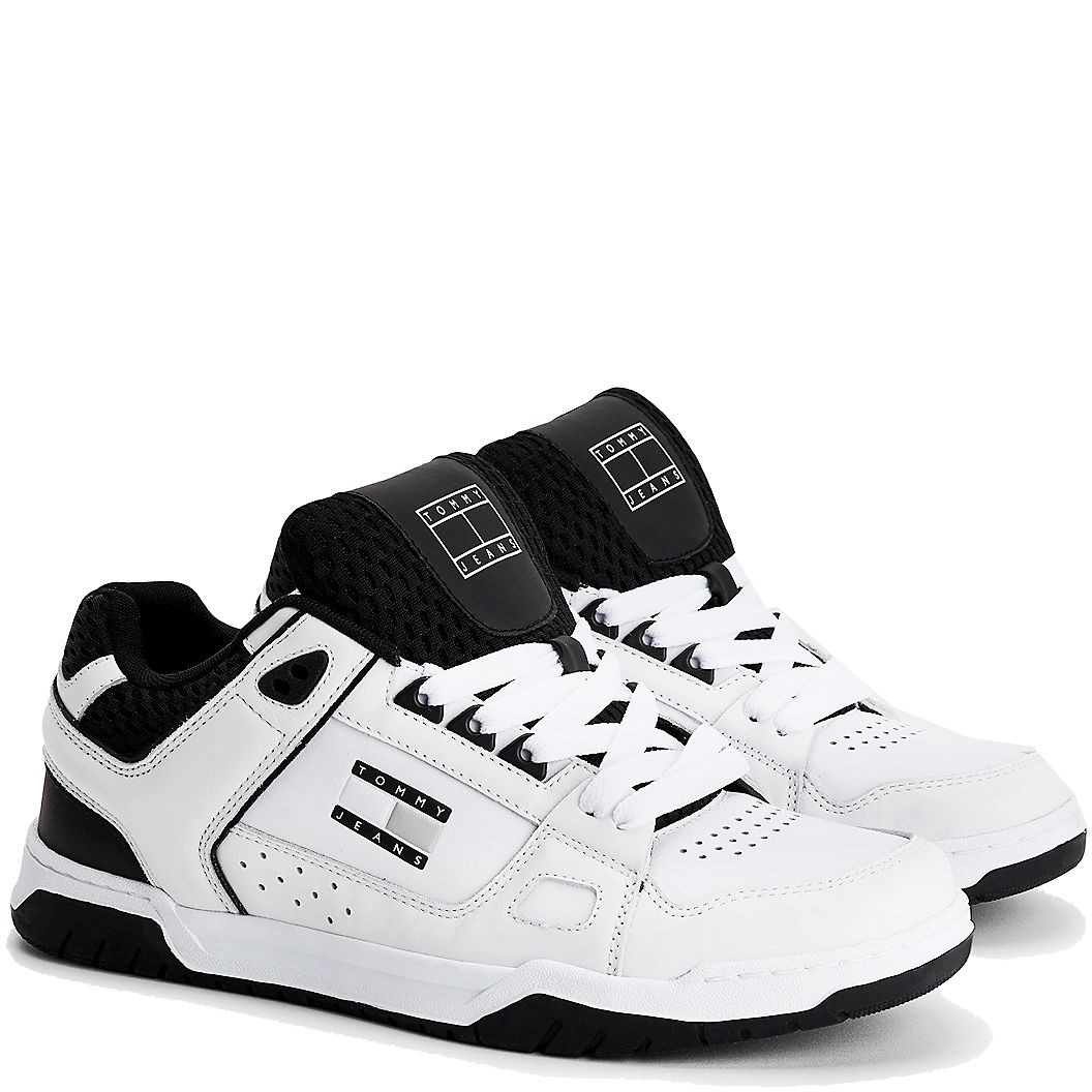 TOMMY JEANS Sportiniai bateliai vyrams, Balta, Skater tongue sport shoe 2