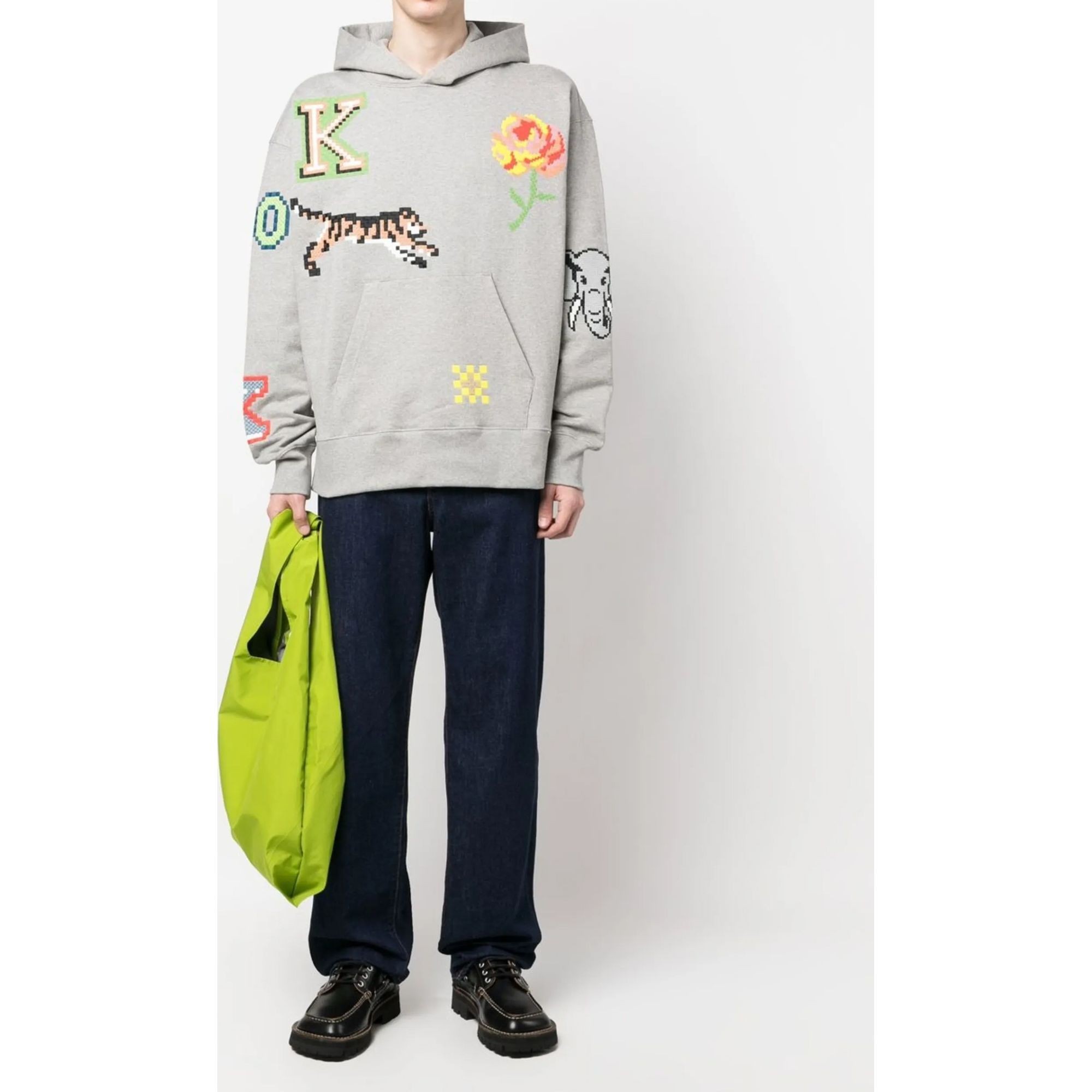 KENZO Tiesūs džinsai -vyrams, Mėlyna, Rinse asagao straight jeans 1