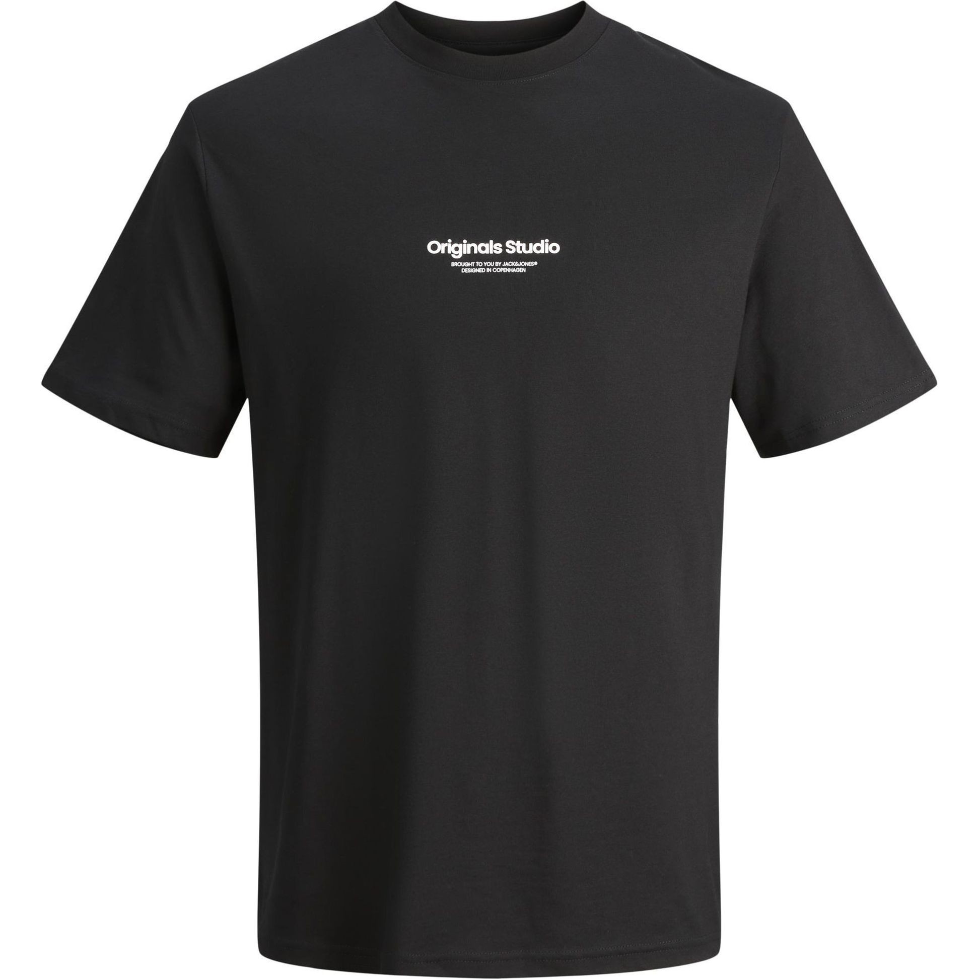 JACK & JONES Marškinėliai vyrams, Juoda, JORVESTERBRO TEE SS 1