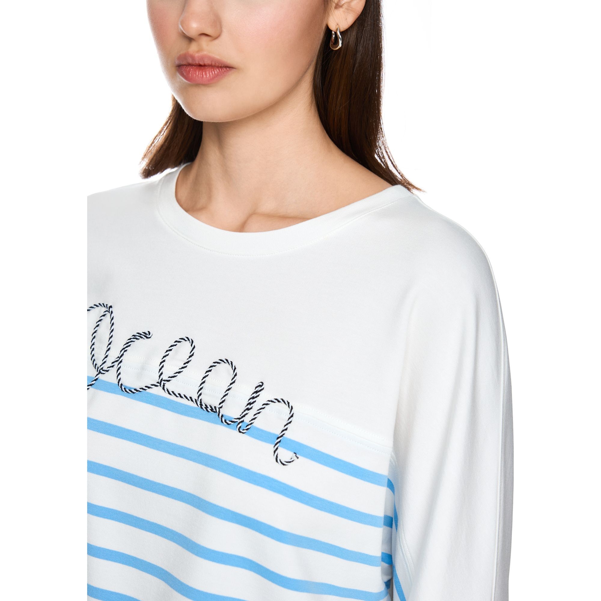 MARC CAIN Sportinis nertinis moterims, Balta, Sweatshirt 4