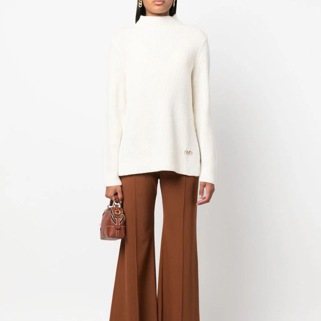 MICHAEL KORS Megztinis moterims, Kūno, Funnel neck ls sweater 2