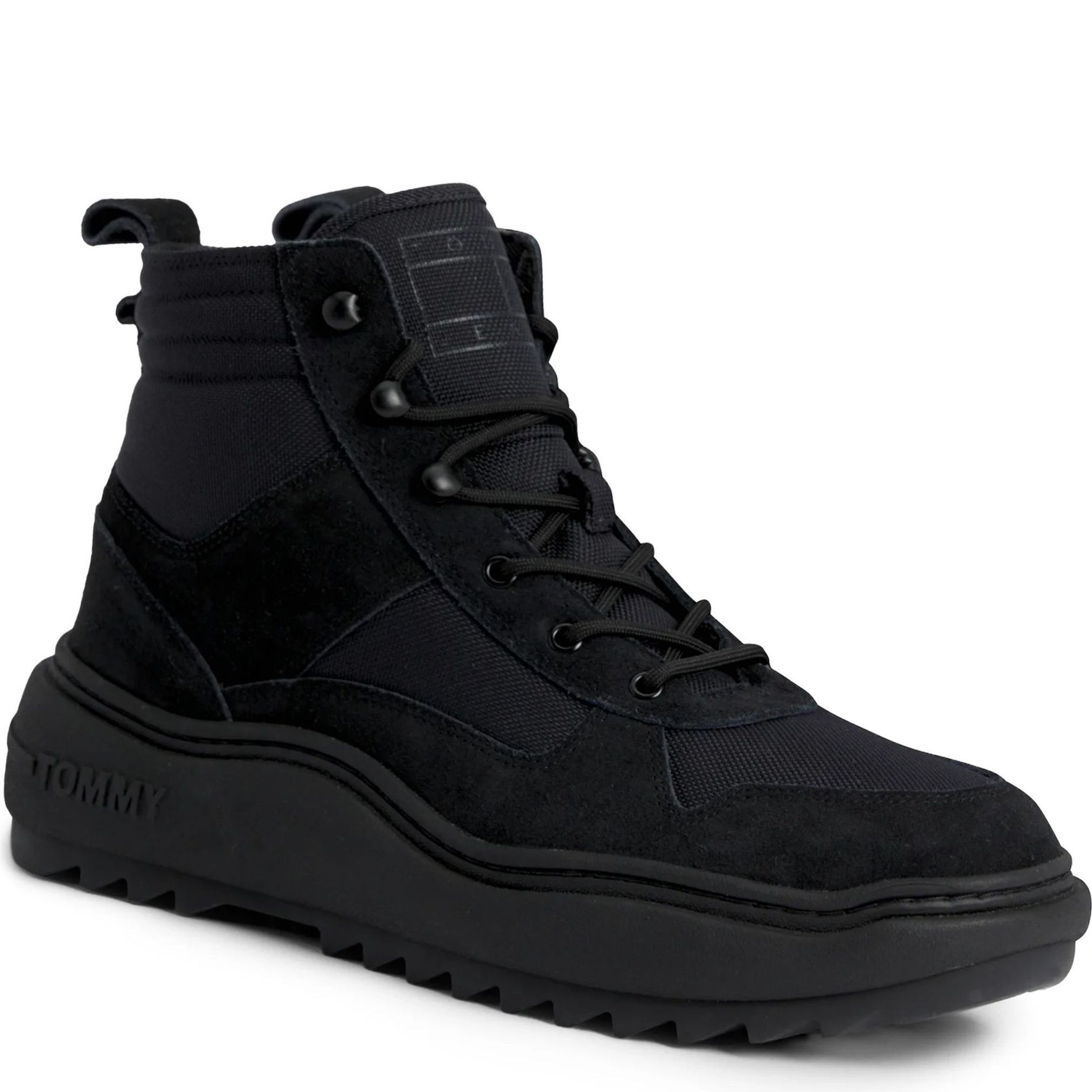 TOMMY JEANS Aulinukai vyrams, Juoda, Mix material boot 1