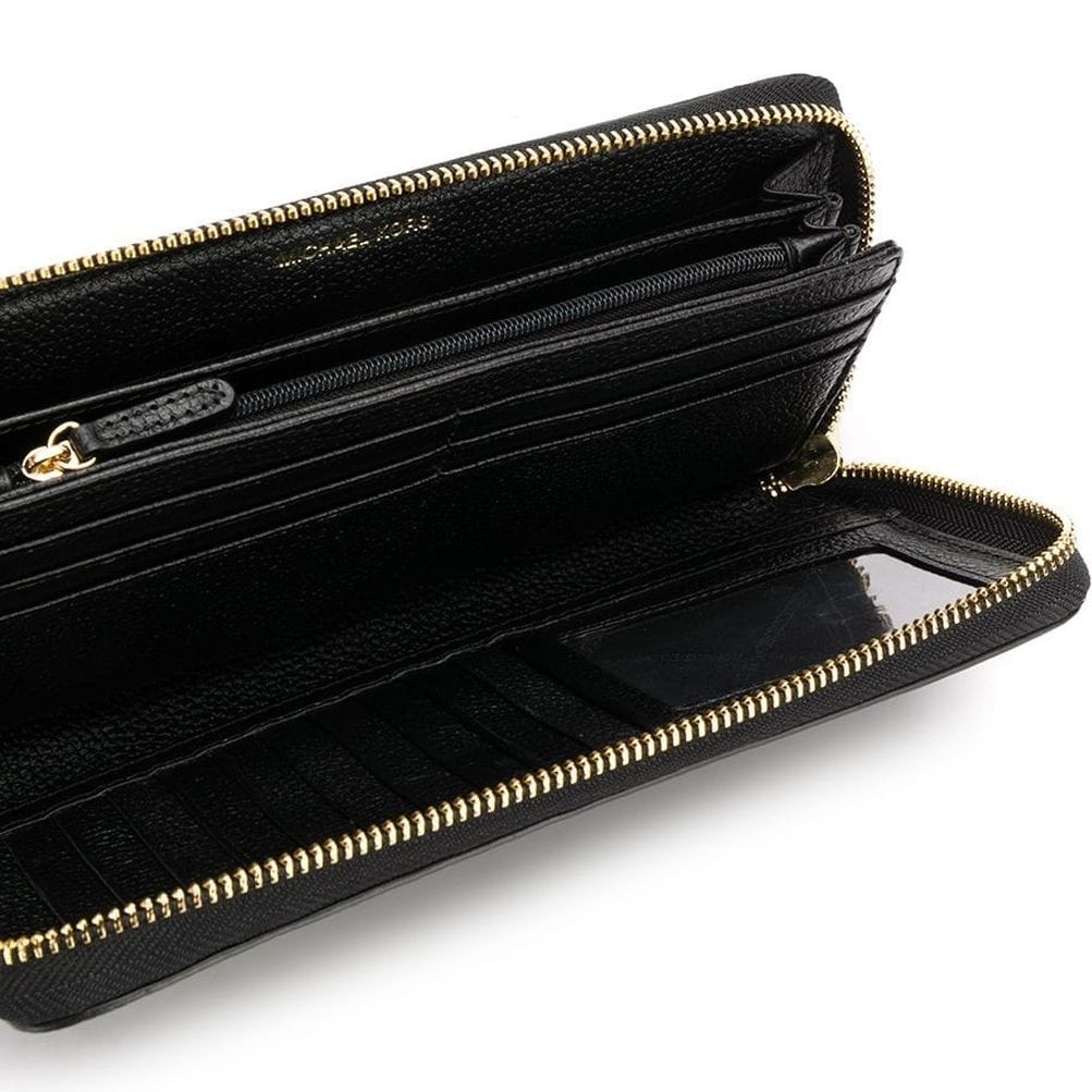 MICHAEL KORS Piniginė moterims, Juoda, TRAVEL CONTINENTAL 3