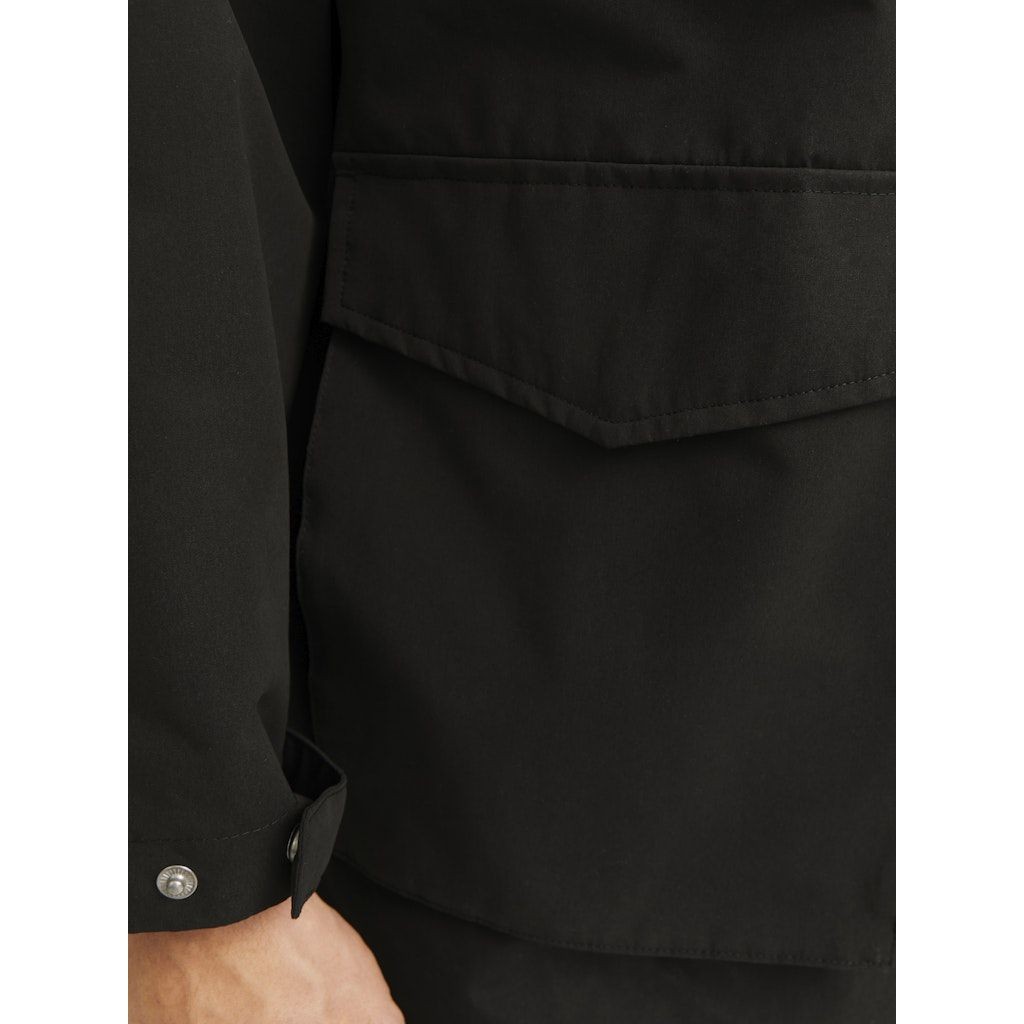 JACK & JONES Lietpaltis vyrams, Juoda, Sky light parka 6