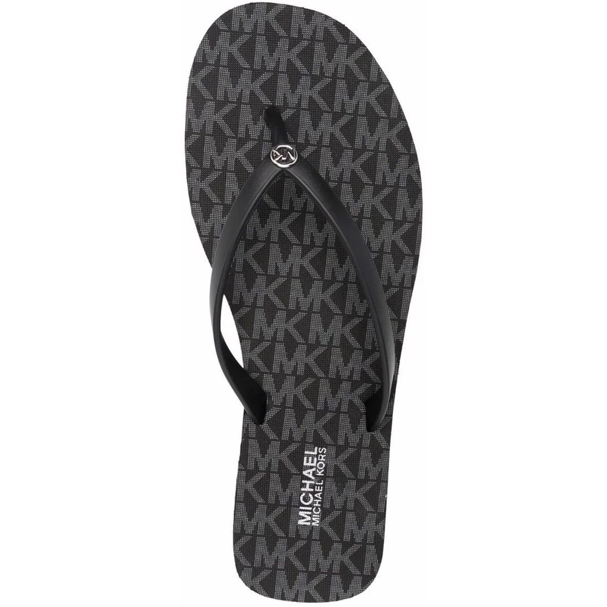 MICHAEL KORS Pliažo šlepetės per pirštą moterims, Juoda, Jinx flip flops 4