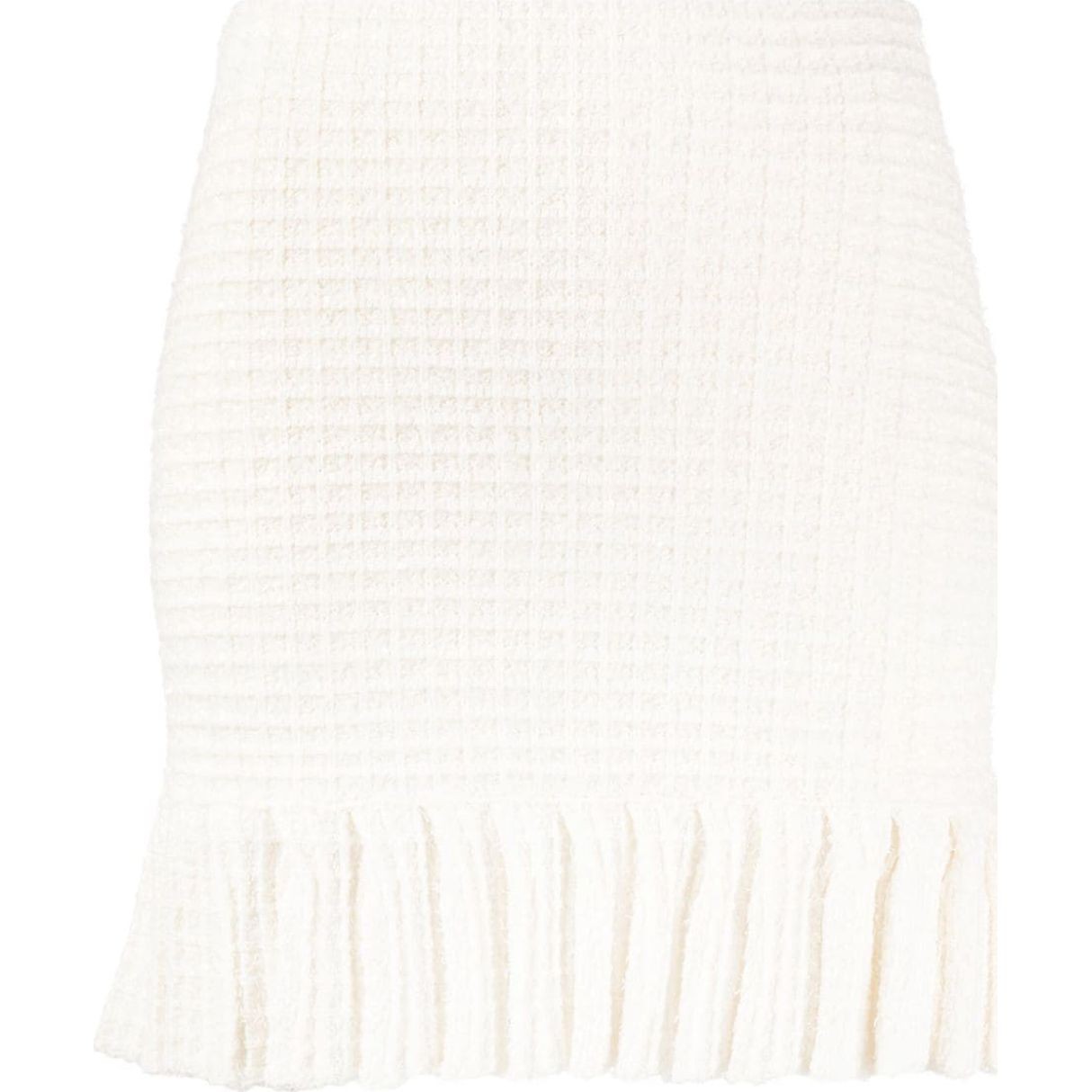 SELF PORTRAIT Midi sijonas moterims, Kūno, Sequin textured knit skirt 1