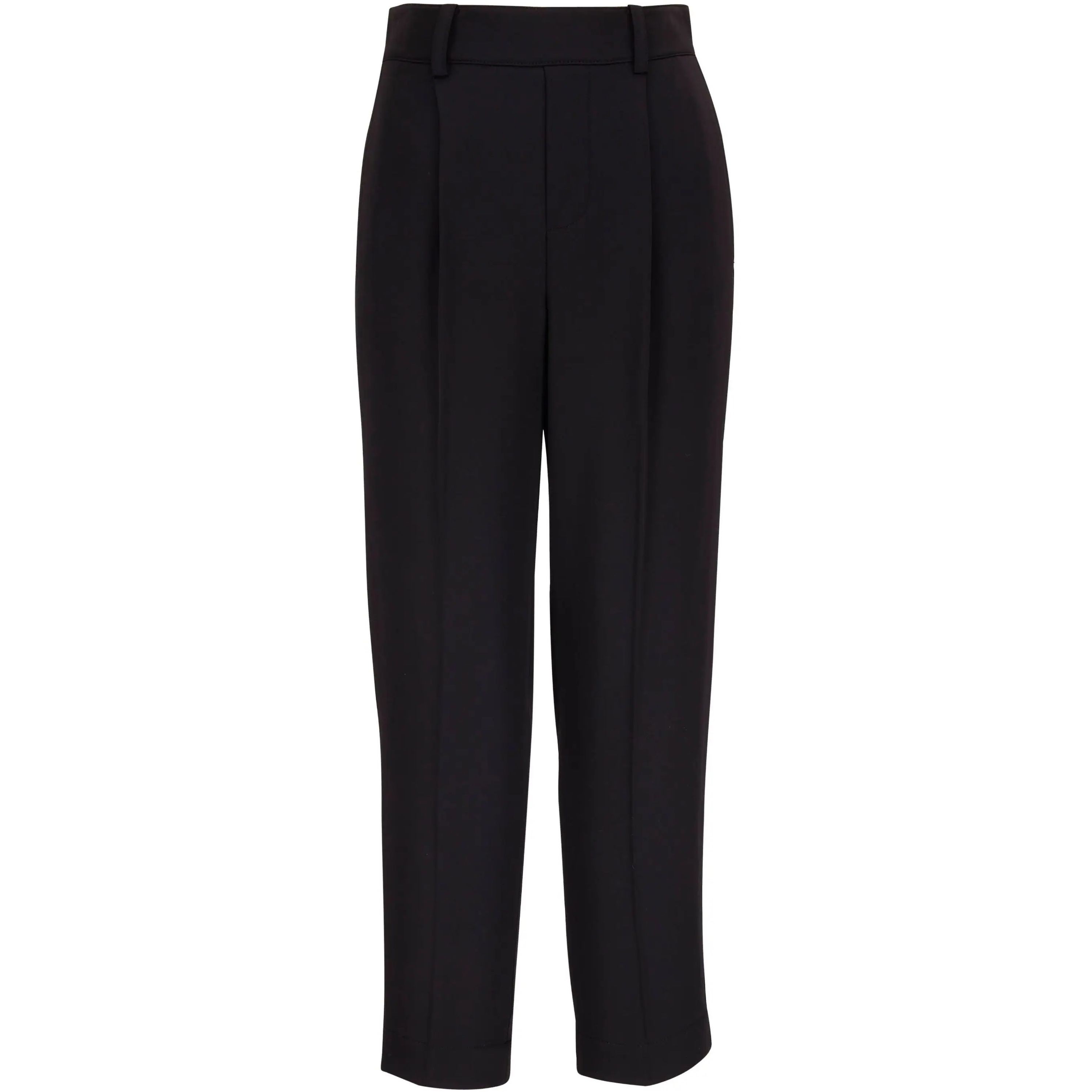 VINCE Formalios kelnės moterims, Juoda, Tapered pull on pant 1