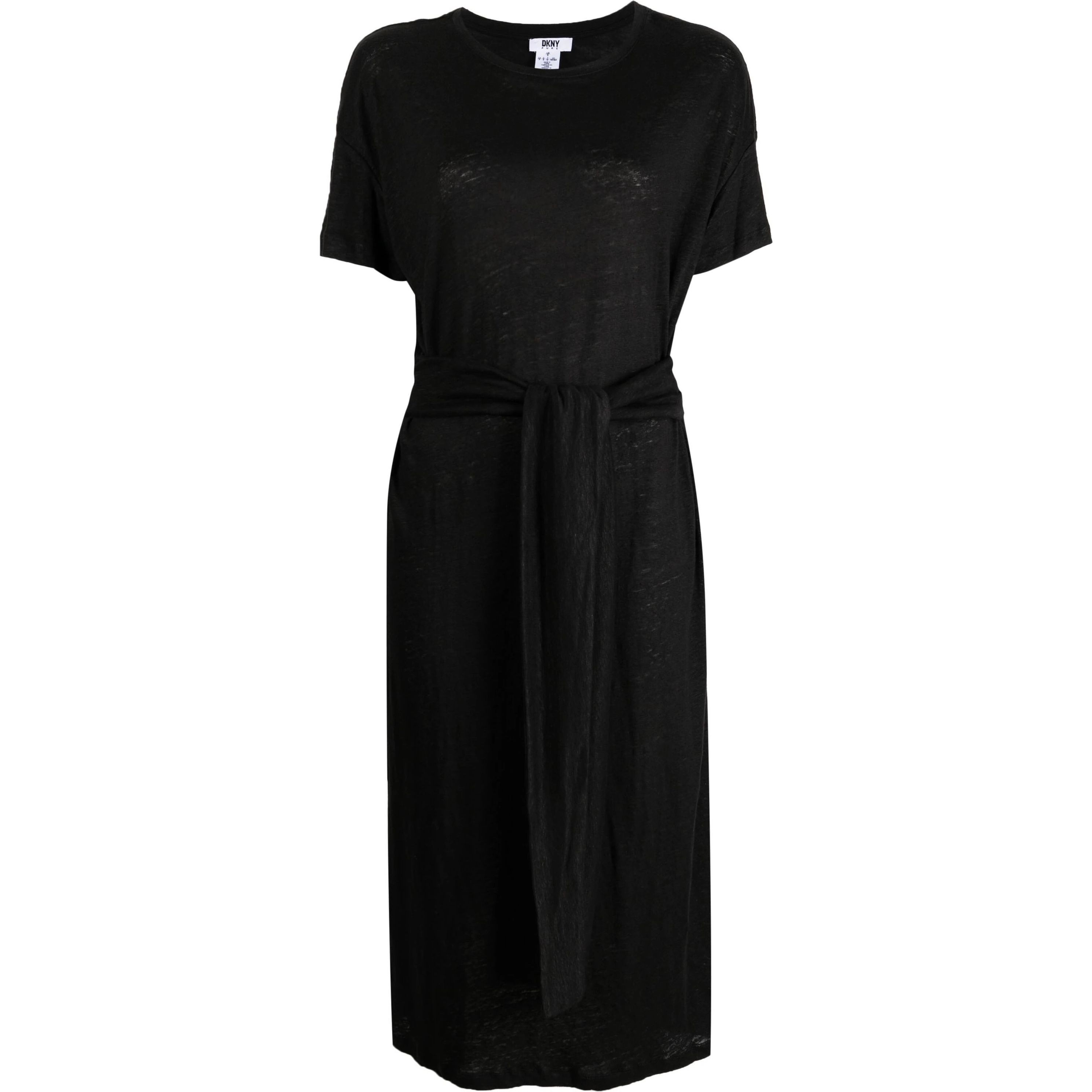 DKNY Palaidinės moterims, Juoda, S/s tie waist front 1