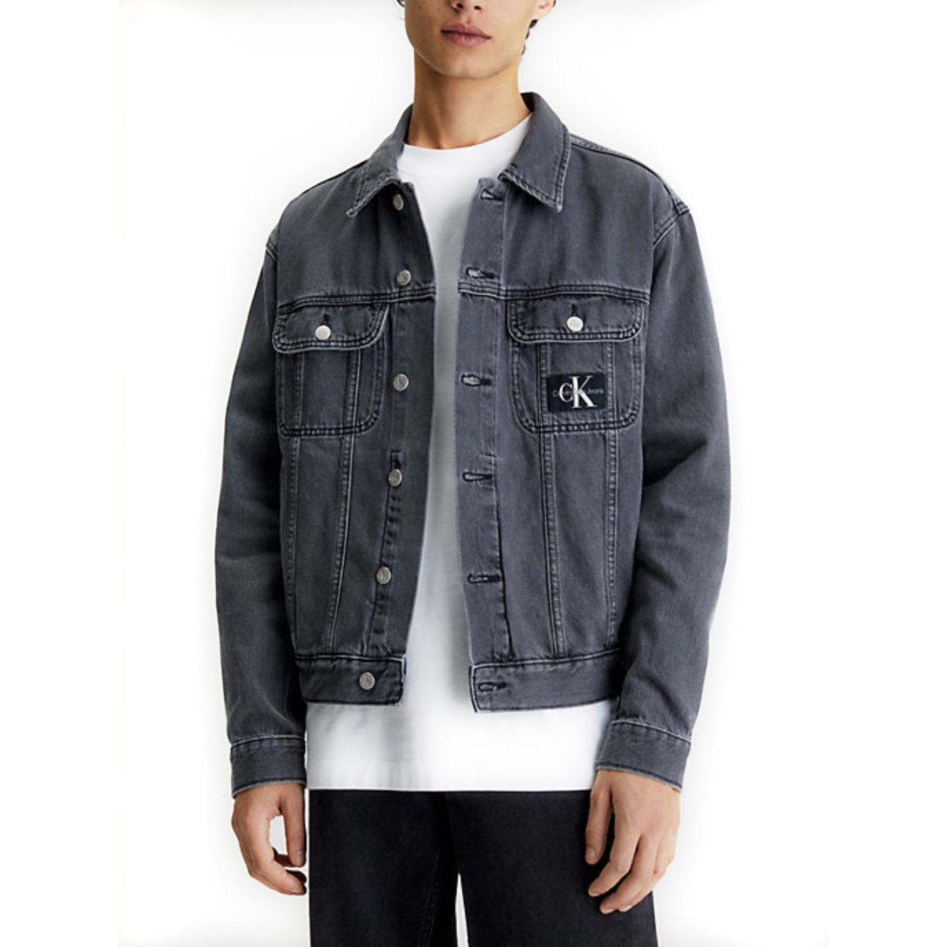 CALVIN KLEIN JEANS Džinsinis švarkas vyrams, Juoda, Regular 90s denim jacket 2