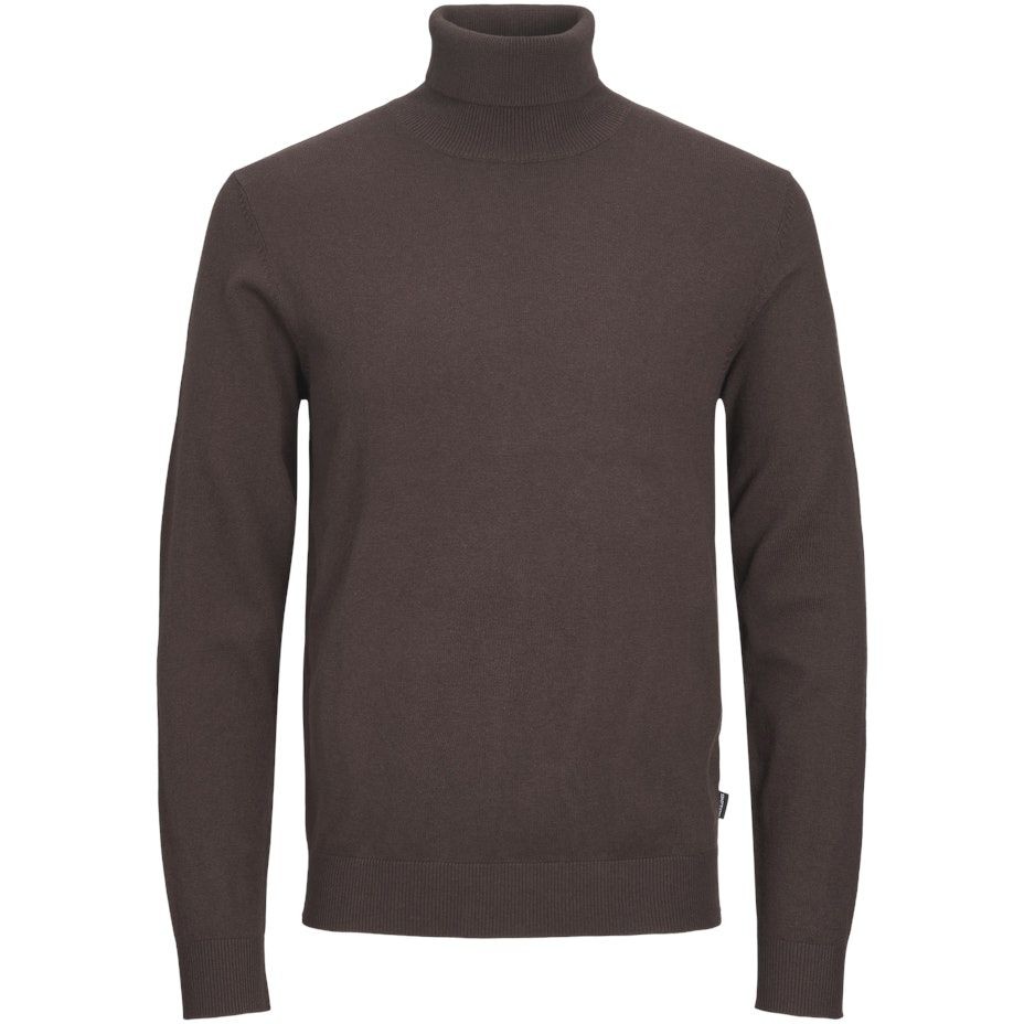 JACK & JONES Džemperis vyrams, Ruda, JJEEMIL KNIT ROLL NE 1