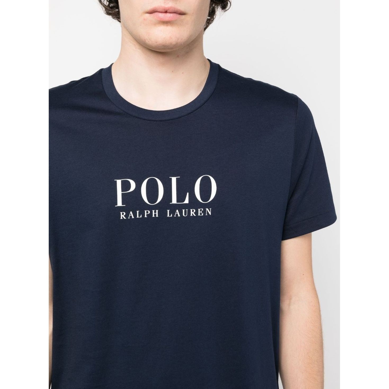 POLO RALPH LAUREN Marškinėliai trump. rankovėmis vyrams, Mėlyna, Crewneck sleep top 4