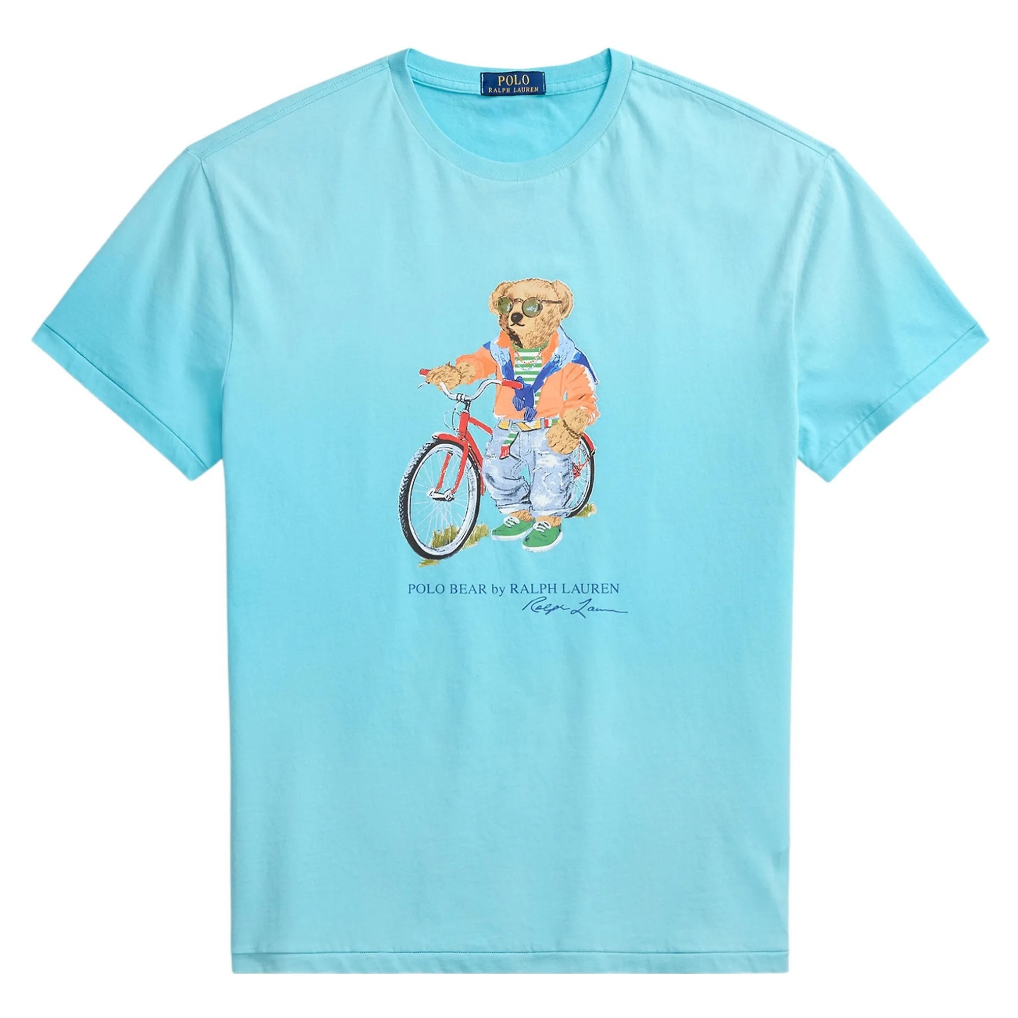 POLO RALPH LAUREN Marškinėliai trump. rankovėmis vyrams, Mėlyna, Knit-t-shirt