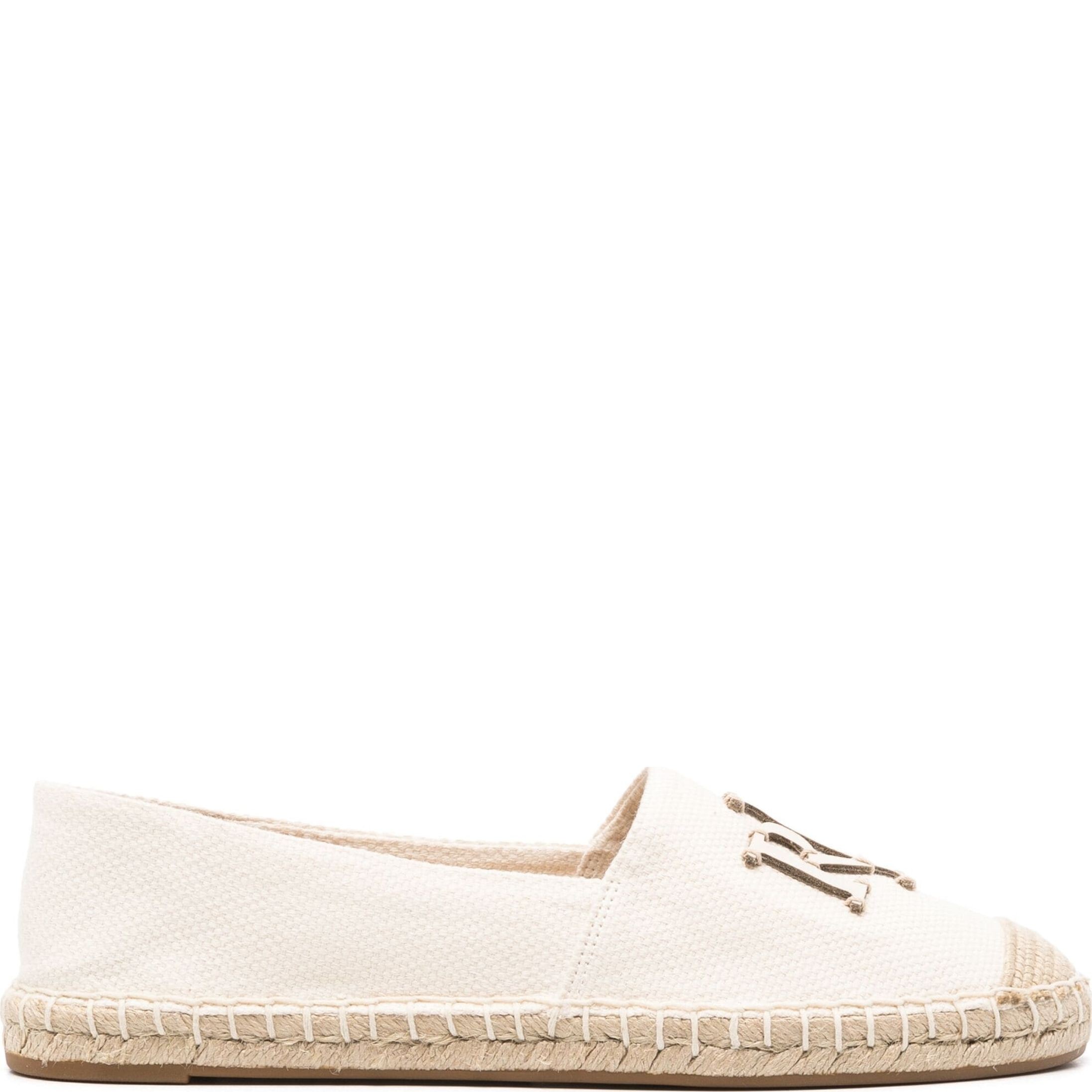 LAUREN RALPH LAUREN Espadrilės moterims, Balta, Cameryn logo espadrilles 2