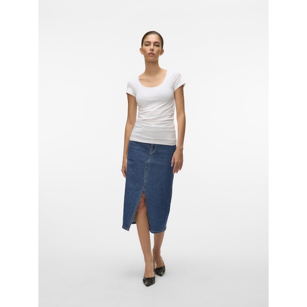 VERO MODA Marškinėliai moterims, Balta, VMMAXI MY SOFT SS U- 4