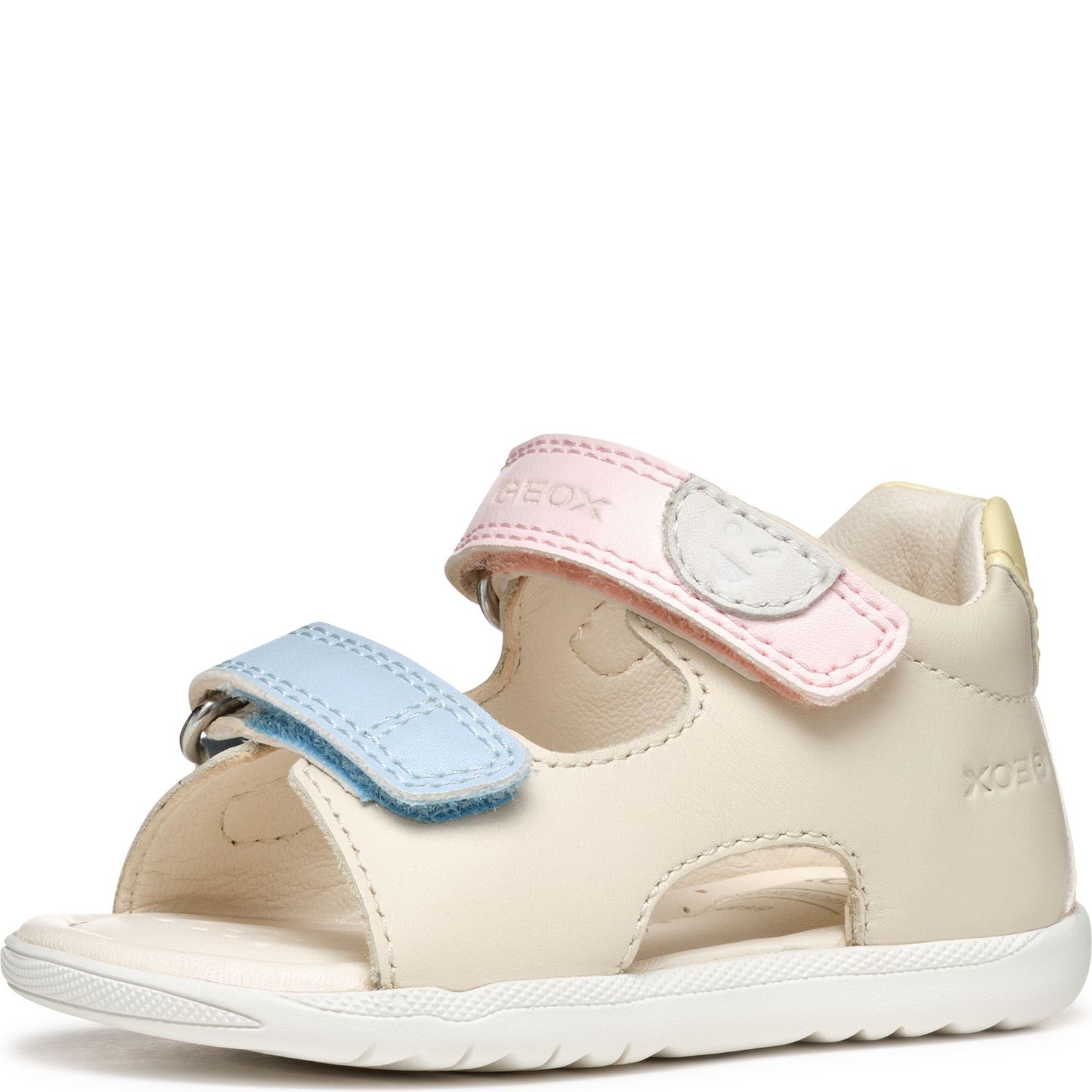 GEOX Basutės mergaitėms, Smėlio, Macchia sandals 3