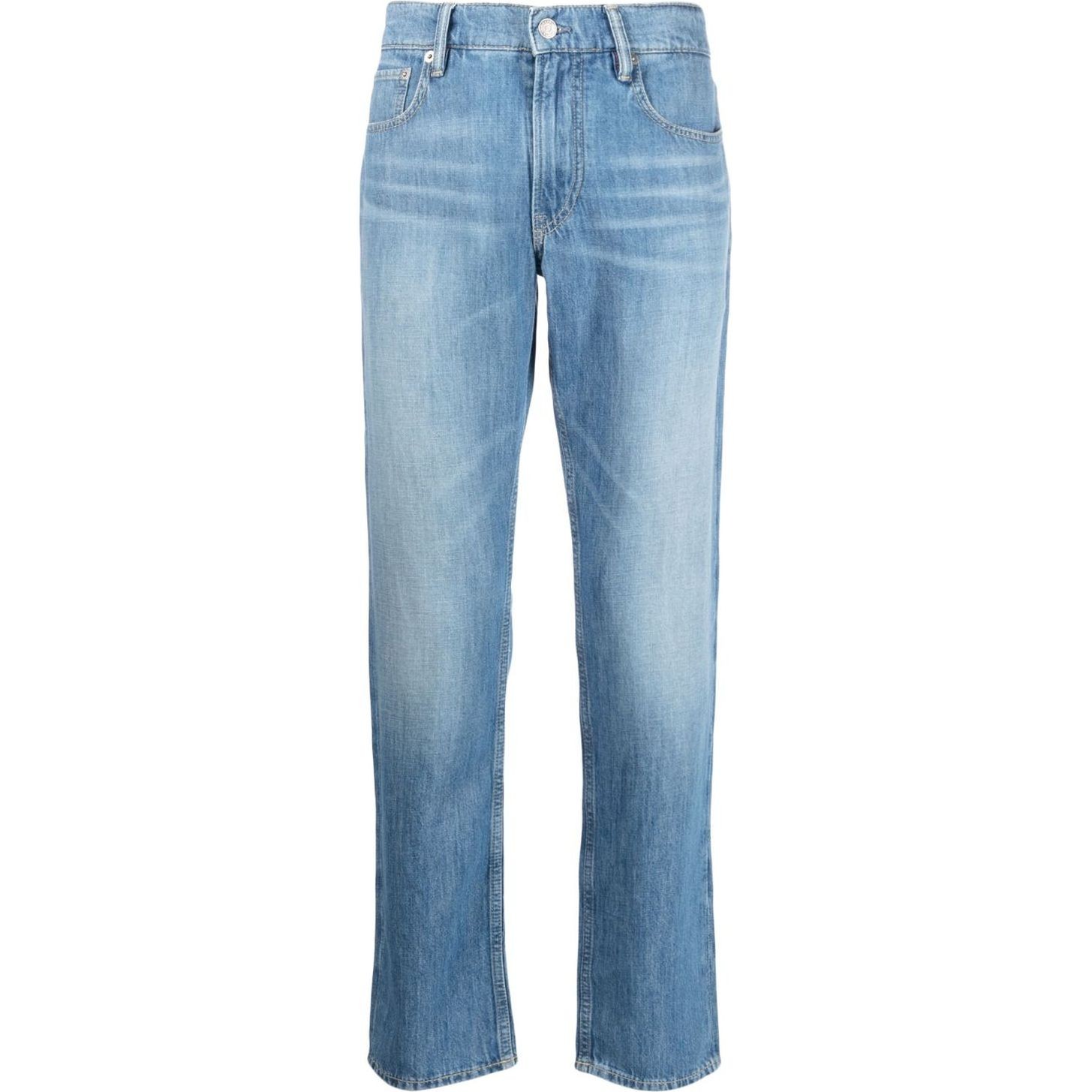 RALPH LAUREN PURPLE Aptempti džinsai vyrams, Mėlyna, 5pkt slim jean