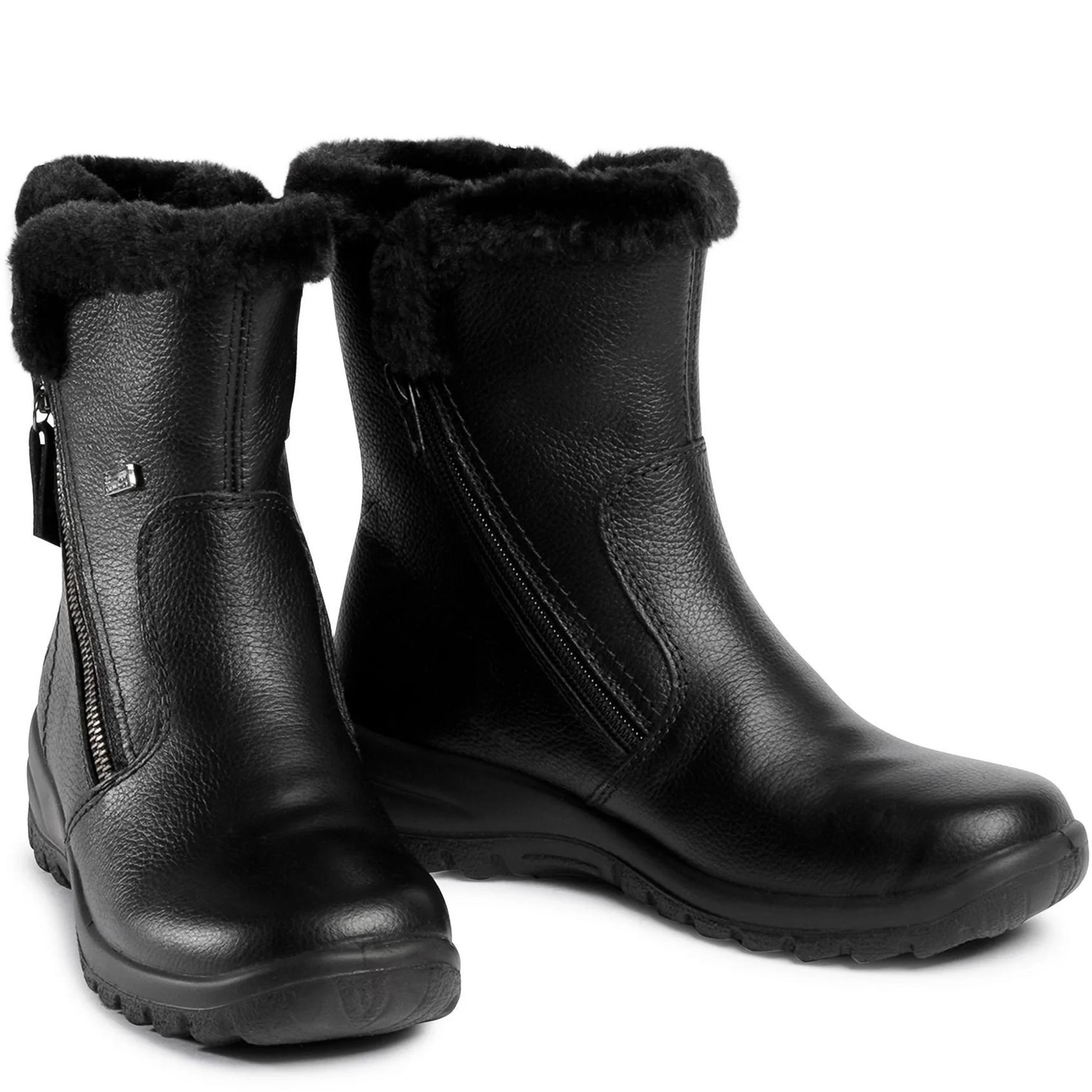 RIEKER Aulinukai moterims, Juoda, BOOTIES 4