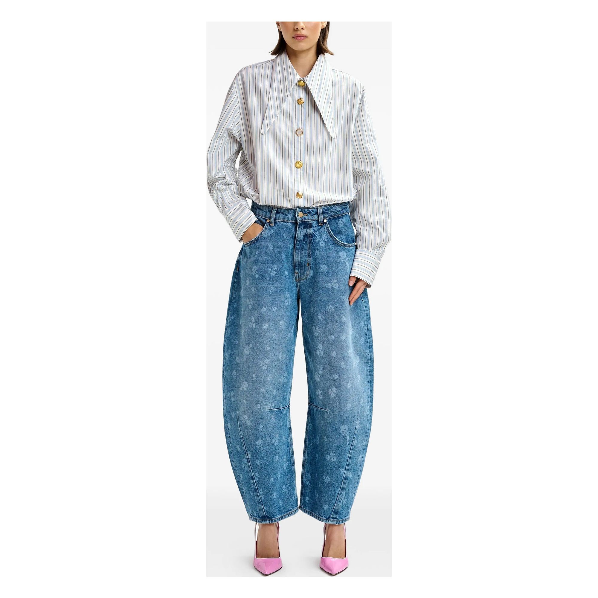 ESSENTIEL ANTWERP Marškiniai ilgomis rankovėmis moterims, Marga, 1 pointy collar shirt 2