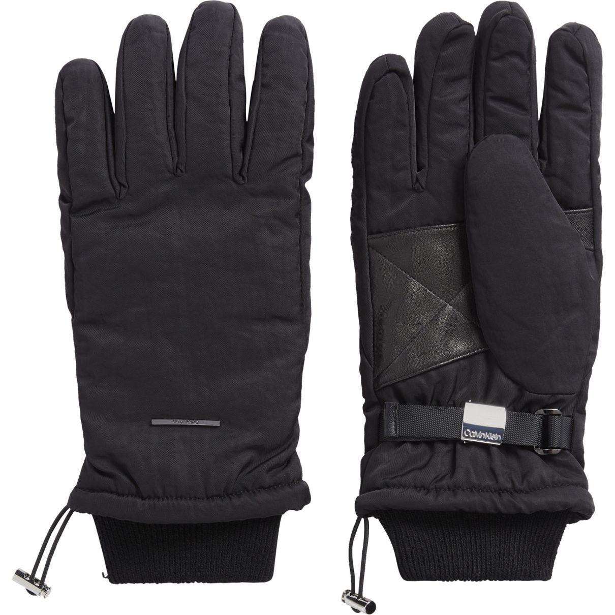 CALVIN KLEIN Pirštuotos pirštinės vyrams, Juoda, Tech gloves