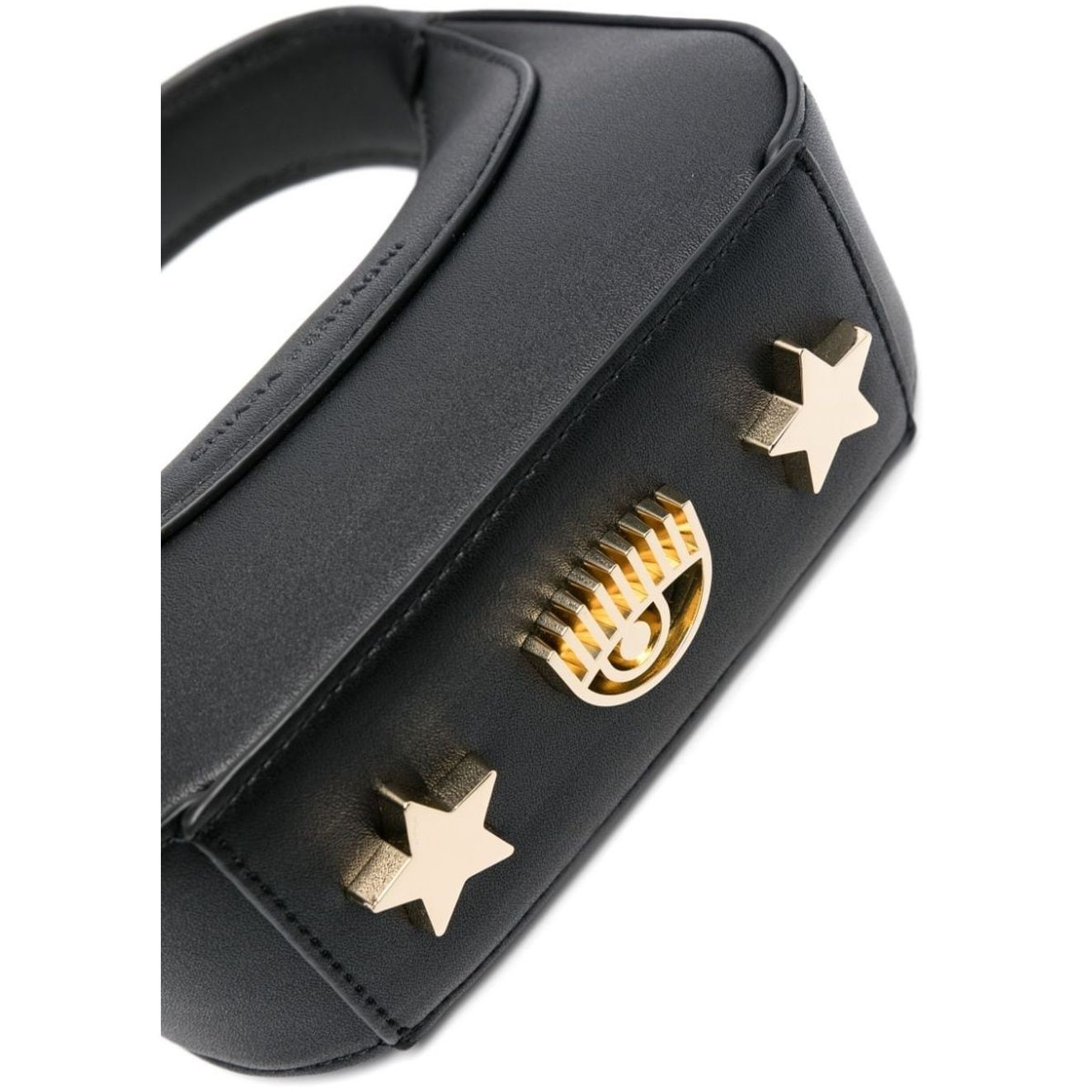CHIARA FERRAGNI Rankinė, krepšys moterims, Juoda, Golden eye star  hobo bag 3