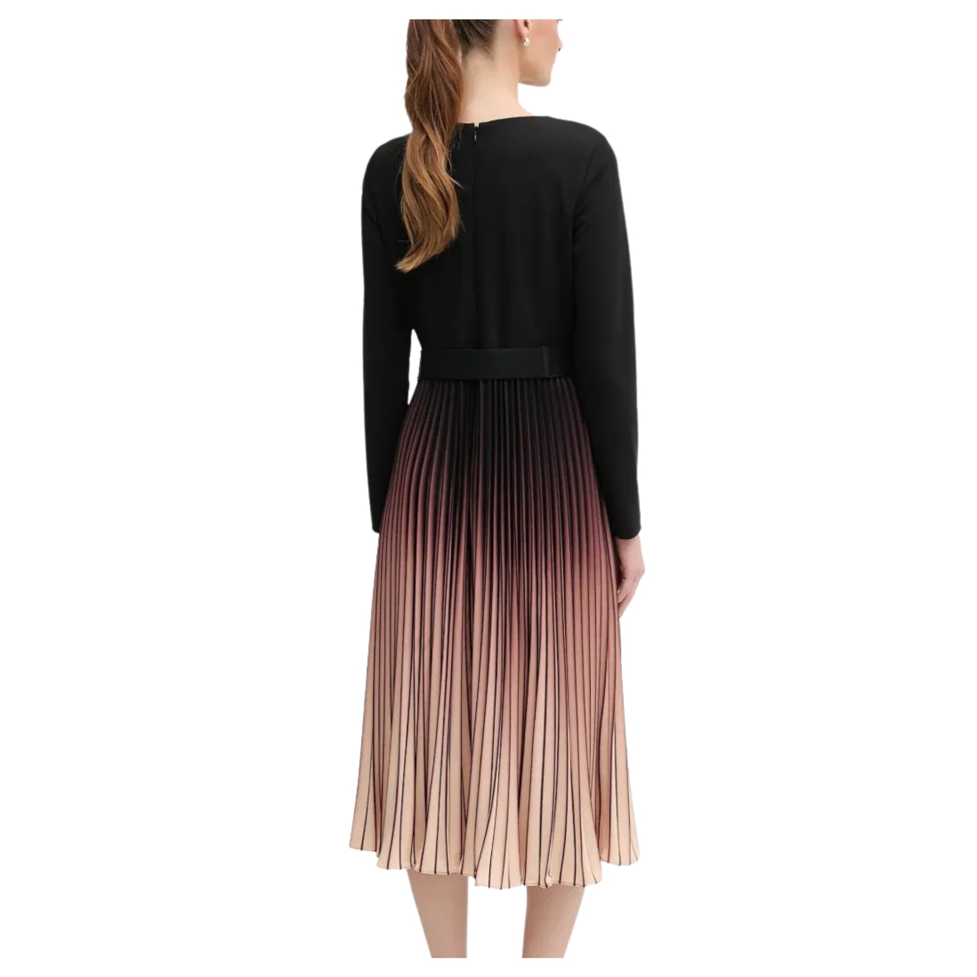 DKNY Midi suknelė moterims, Marga, L/s ombre sunburst p 2