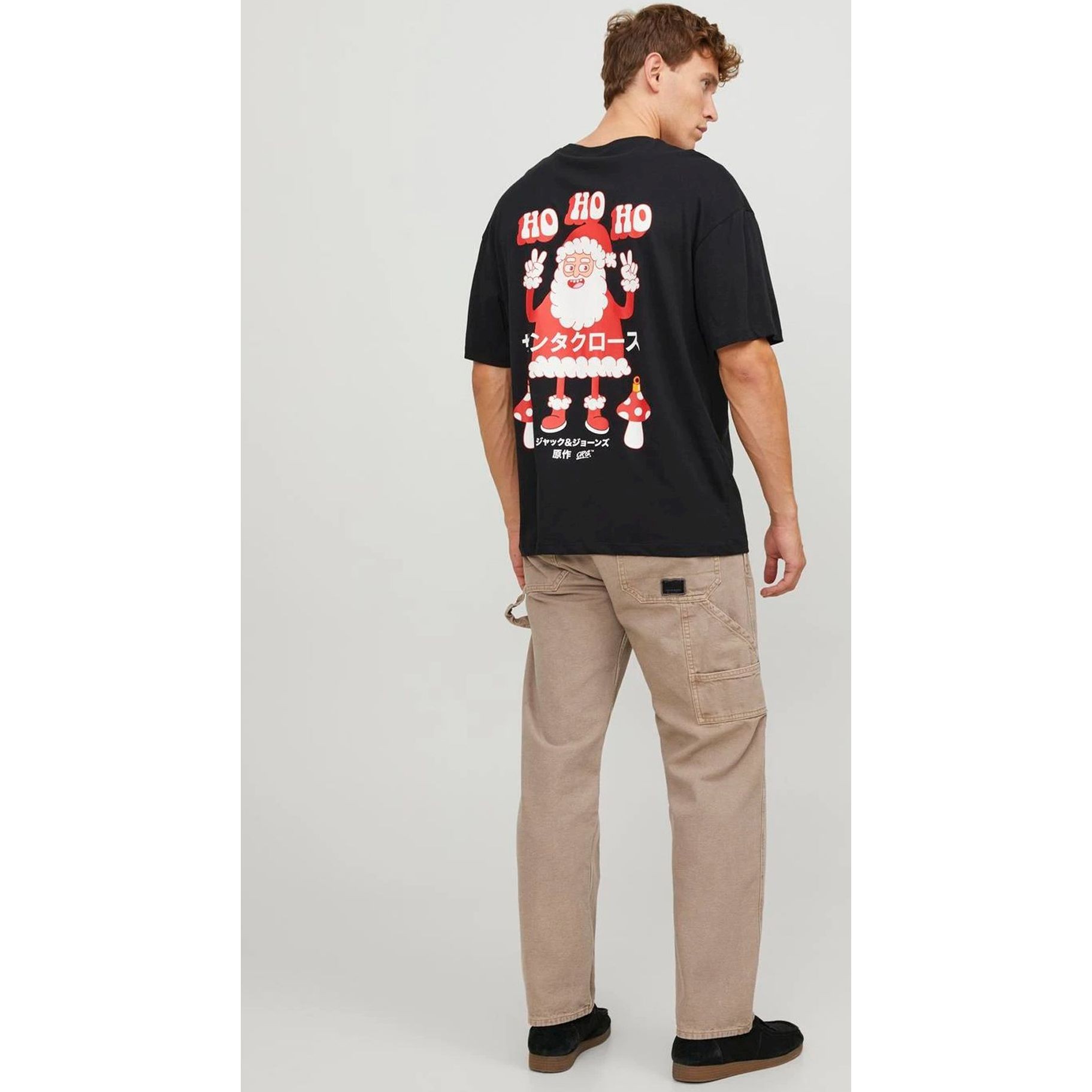JACK & JONES Marškinėliai vyrams, Juoda, JORCEREMONY TEE SS CRE 2