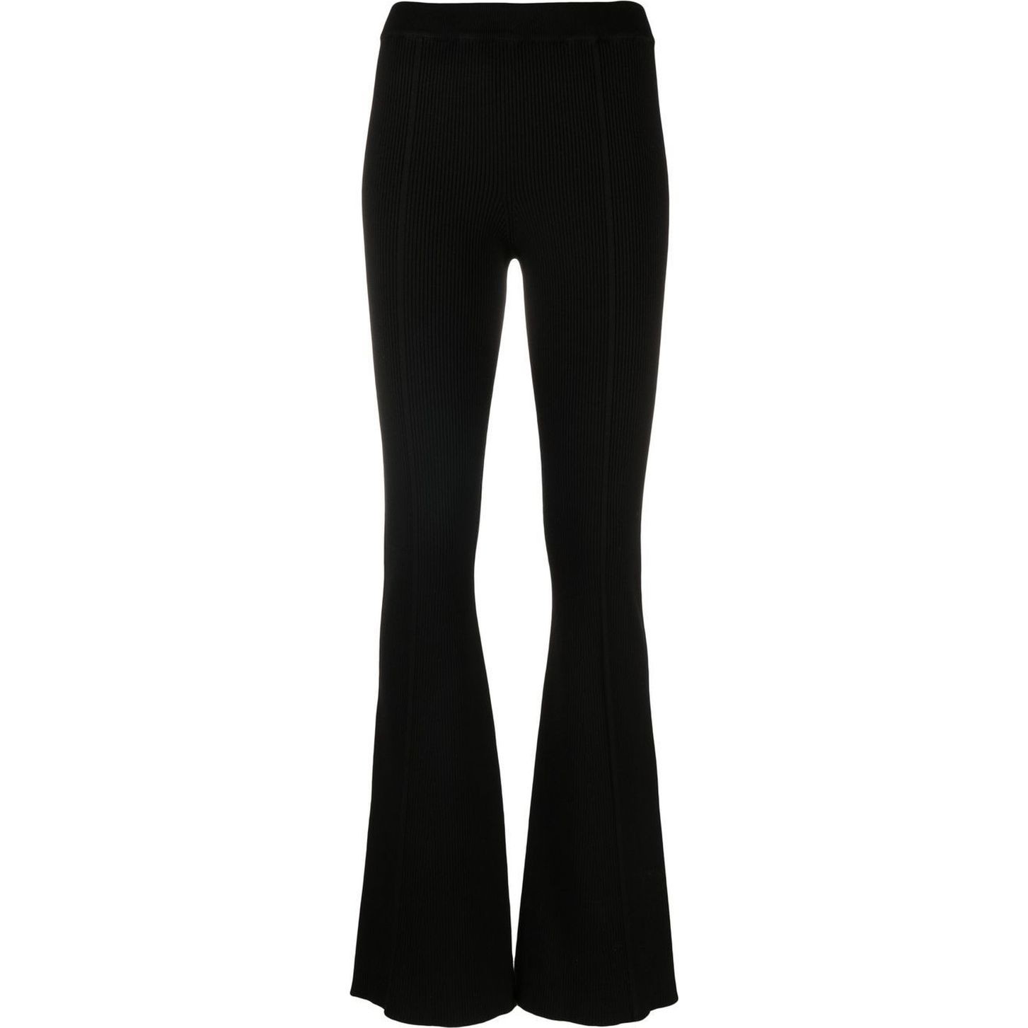 AERON Tamprės moterims, Juoda, Ribbed slit front leggings