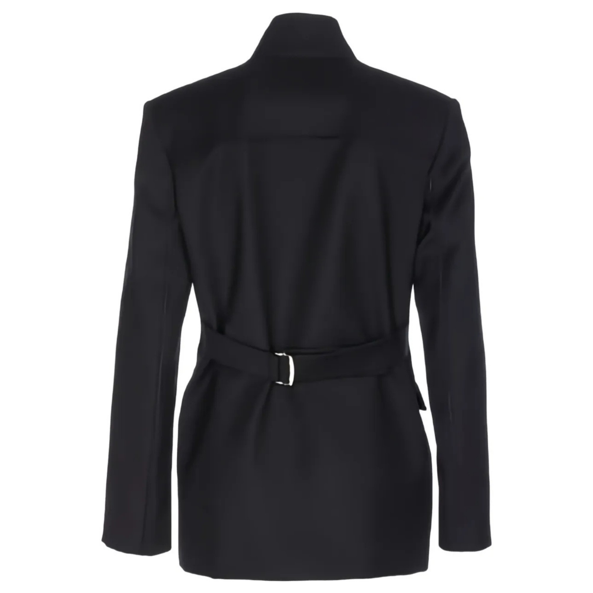 PINKO Striukė moterims, Juoda, Fausta giacca flanella diagona 2