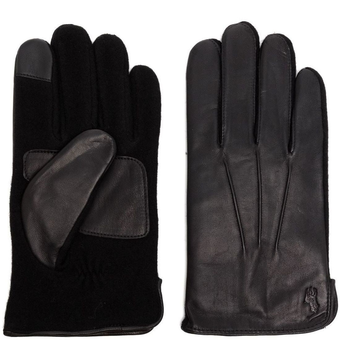 POLO RALPH LAUREN Pirštuotos pirštinės vyrams, Juoda, Gloves 1