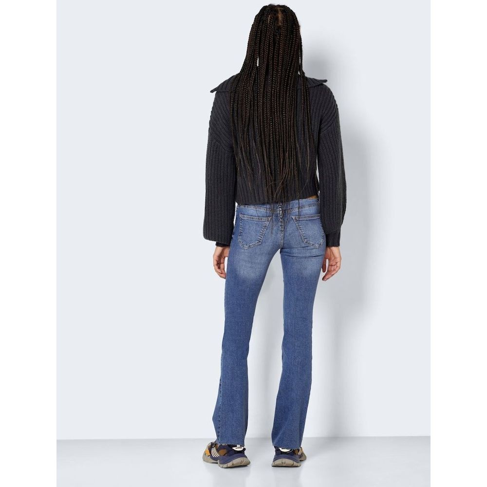 NOISY MAY Tiesūs džinsai moterims, Mėlyna, NMEVIE LW BOOTCUT JEA 5