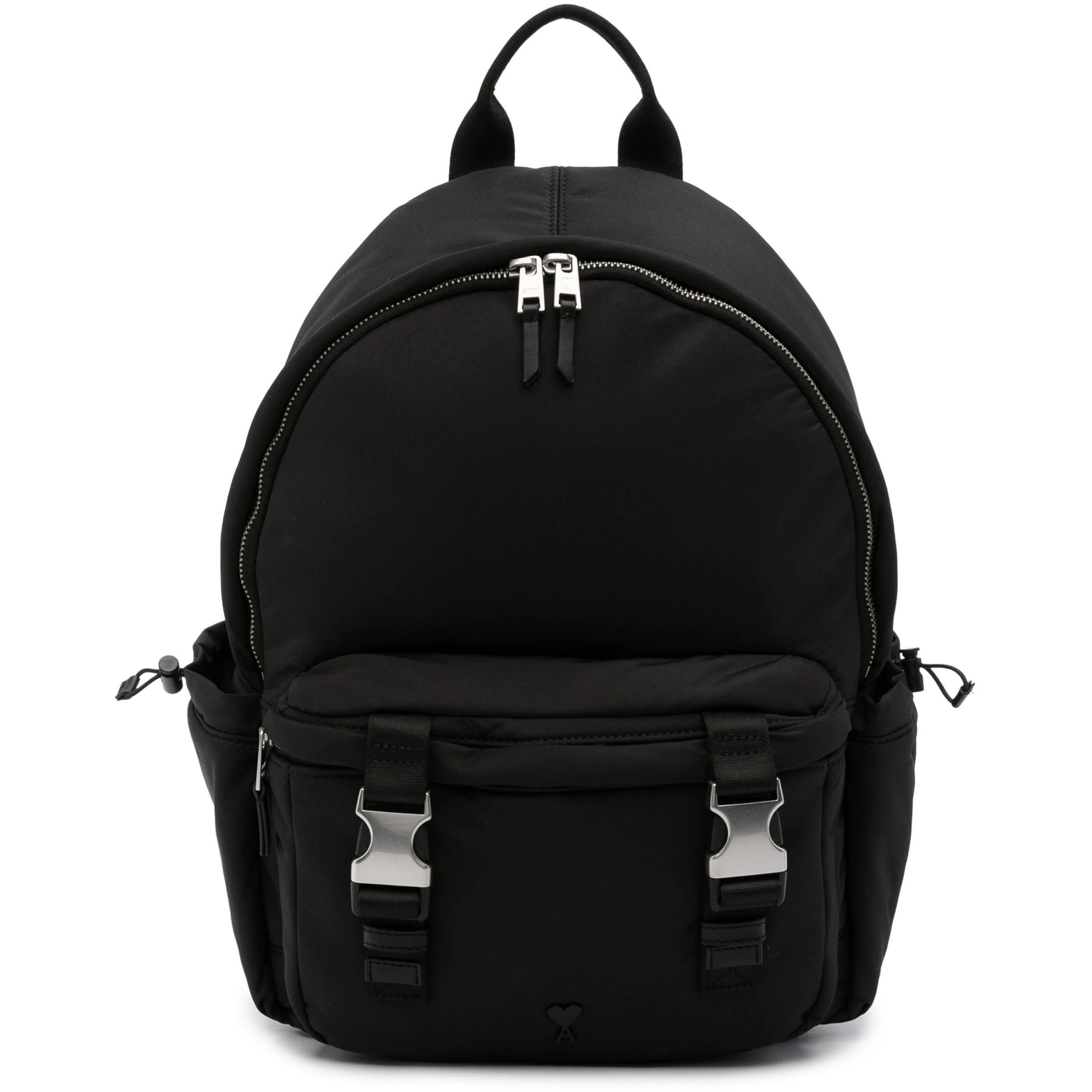 AMI PARIS Kuprinė, Juoda, Ami de coeur backpack 1