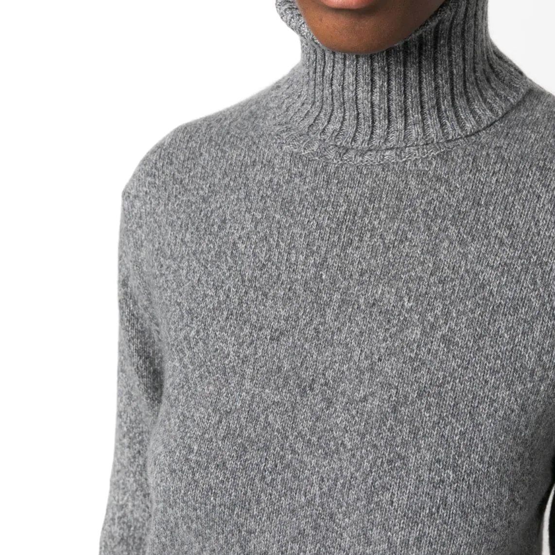 AMI PARIS Megztinis moterims, Pilka, Tonal adc sweater 4
