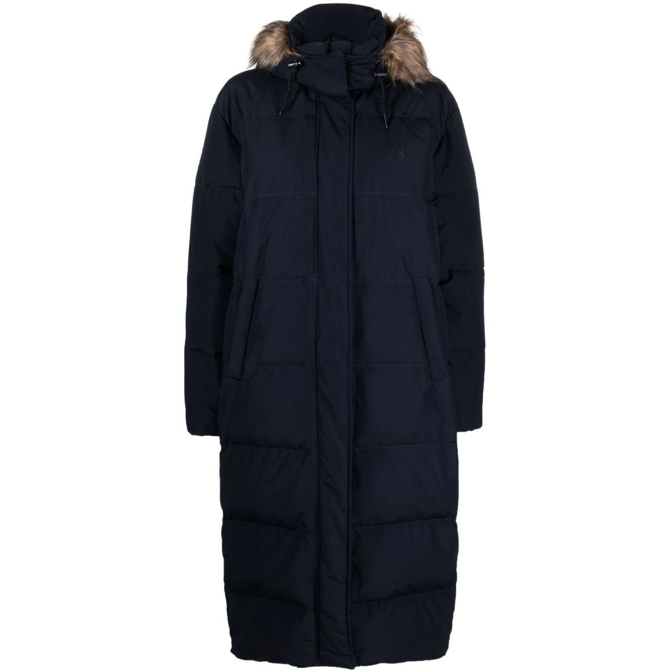 POLO RALPH LAUREN Pūkinis paltas moterims, Mėlyna, Lng crly ct insulated coat 1