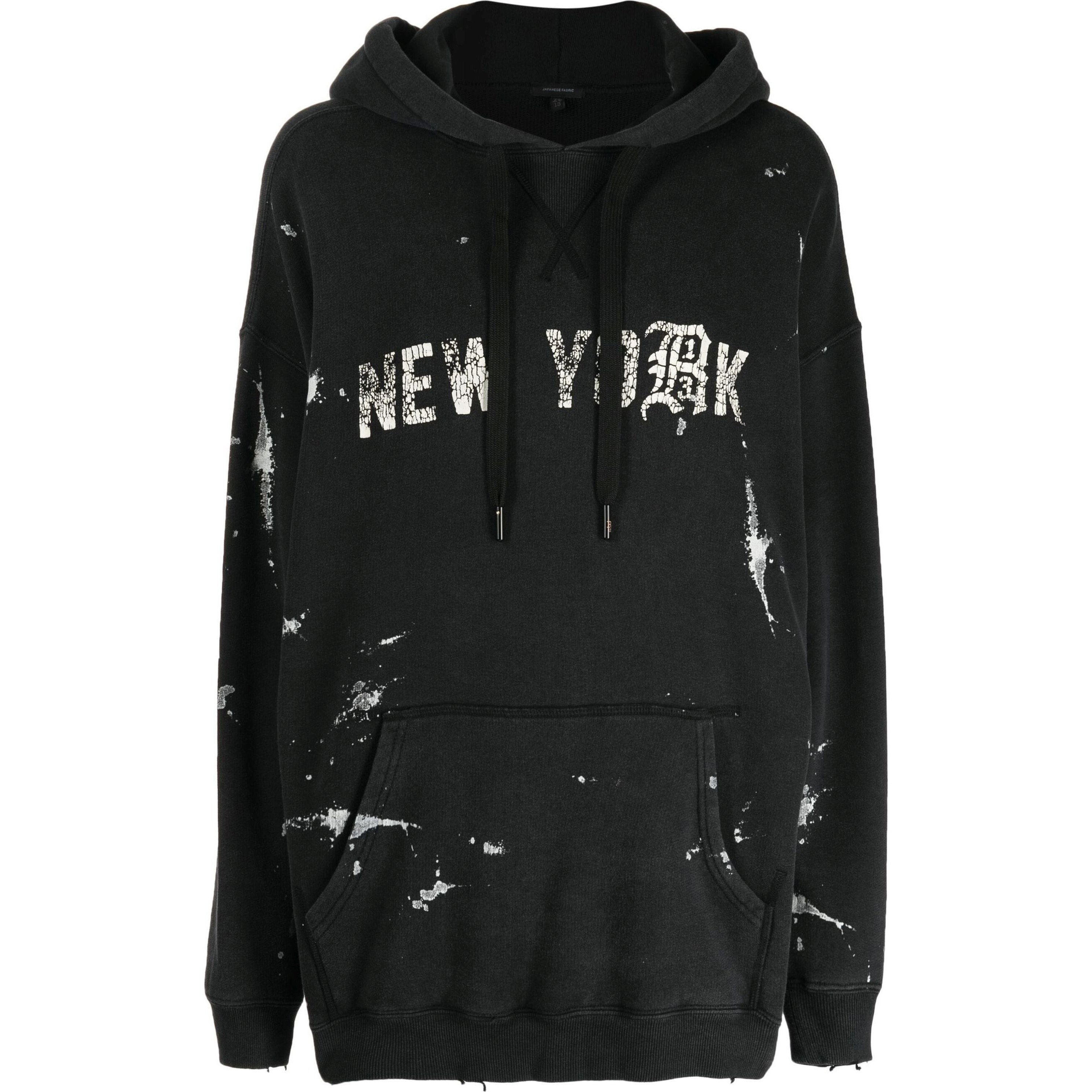 R13 Džemperis moterims, Juoda, R13 new york hoodie