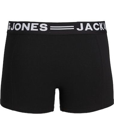 JACK & JONES Ilginti apatiniai vyrams, Juoda, SENSE TRUNKS 3-PACK NOOS 2