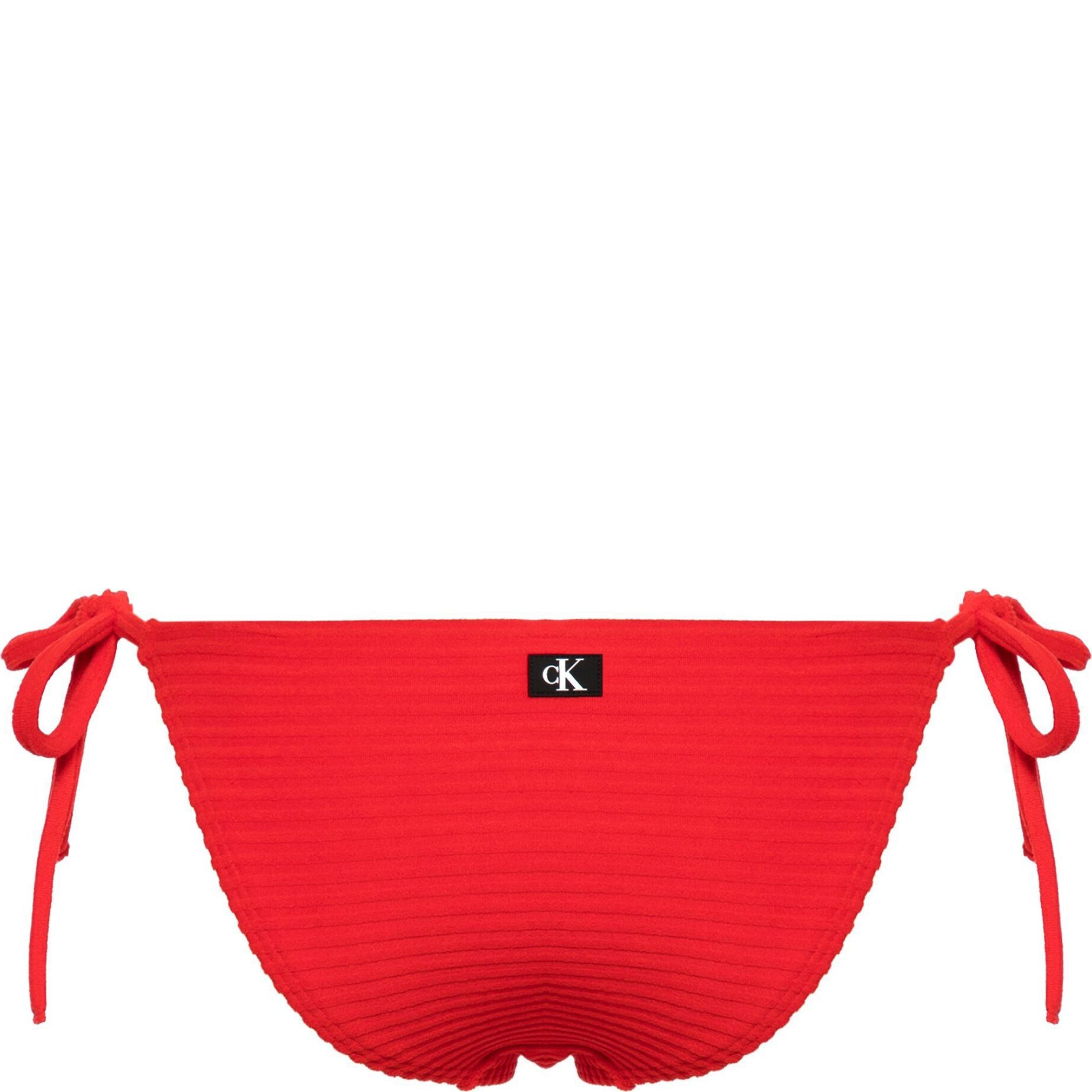 CALVIN KLEIN UW Apatinė kostiumėlio dalis moterims, Raudona, String side tie 2
