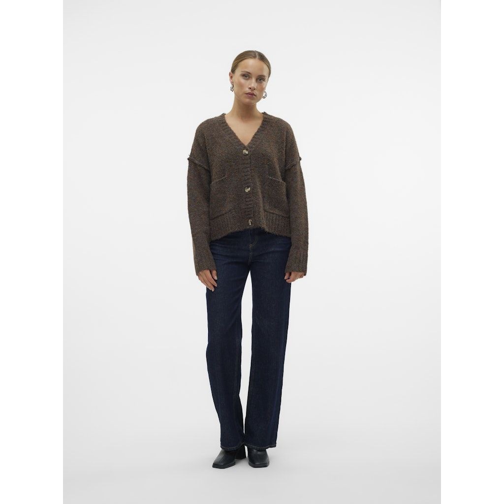 VERO MODA Kardiganas moterims, Ruda, Ingrid v-neck cardigan 4