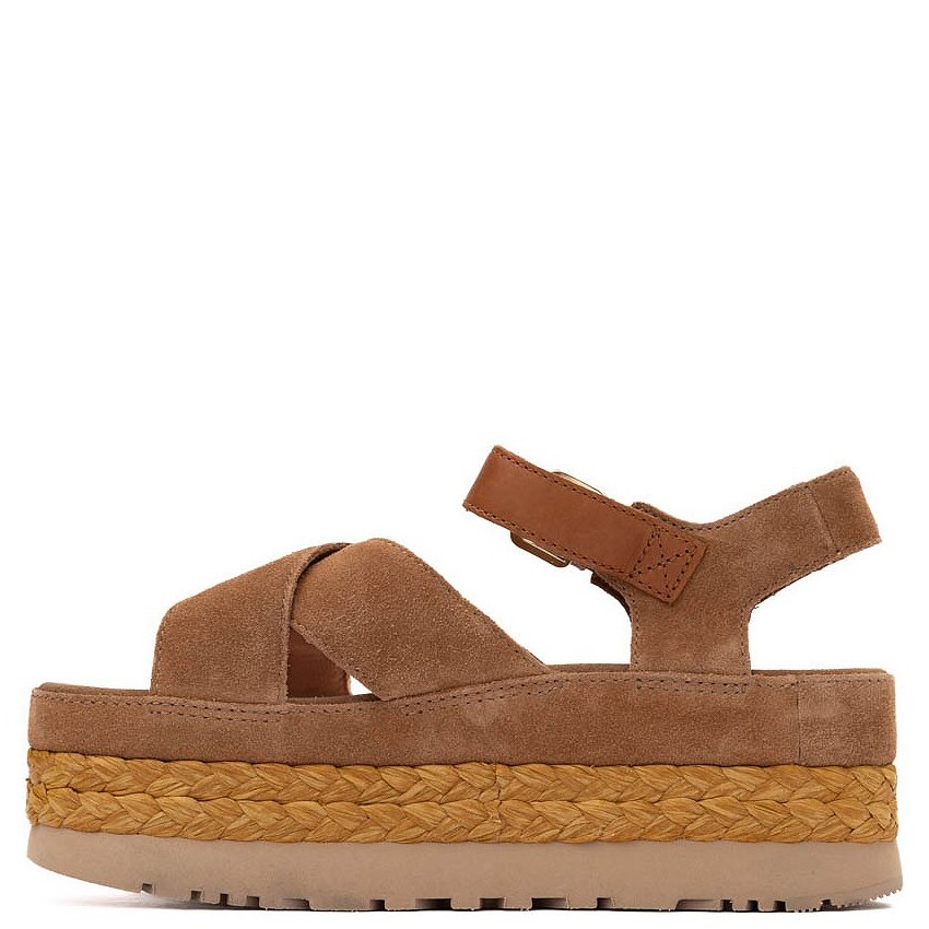 UGG Basutės moterims, Ruda, Aubrey ankle strap sandals 3