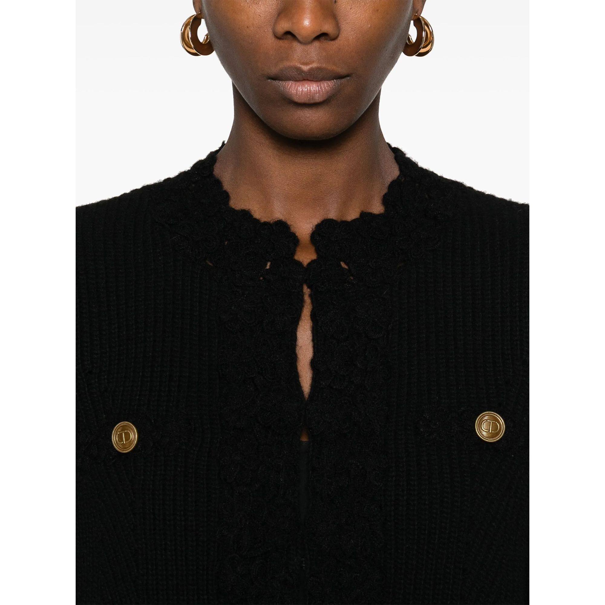 TWINSET Kardiganas moterims, Juoda, Cardigans 5