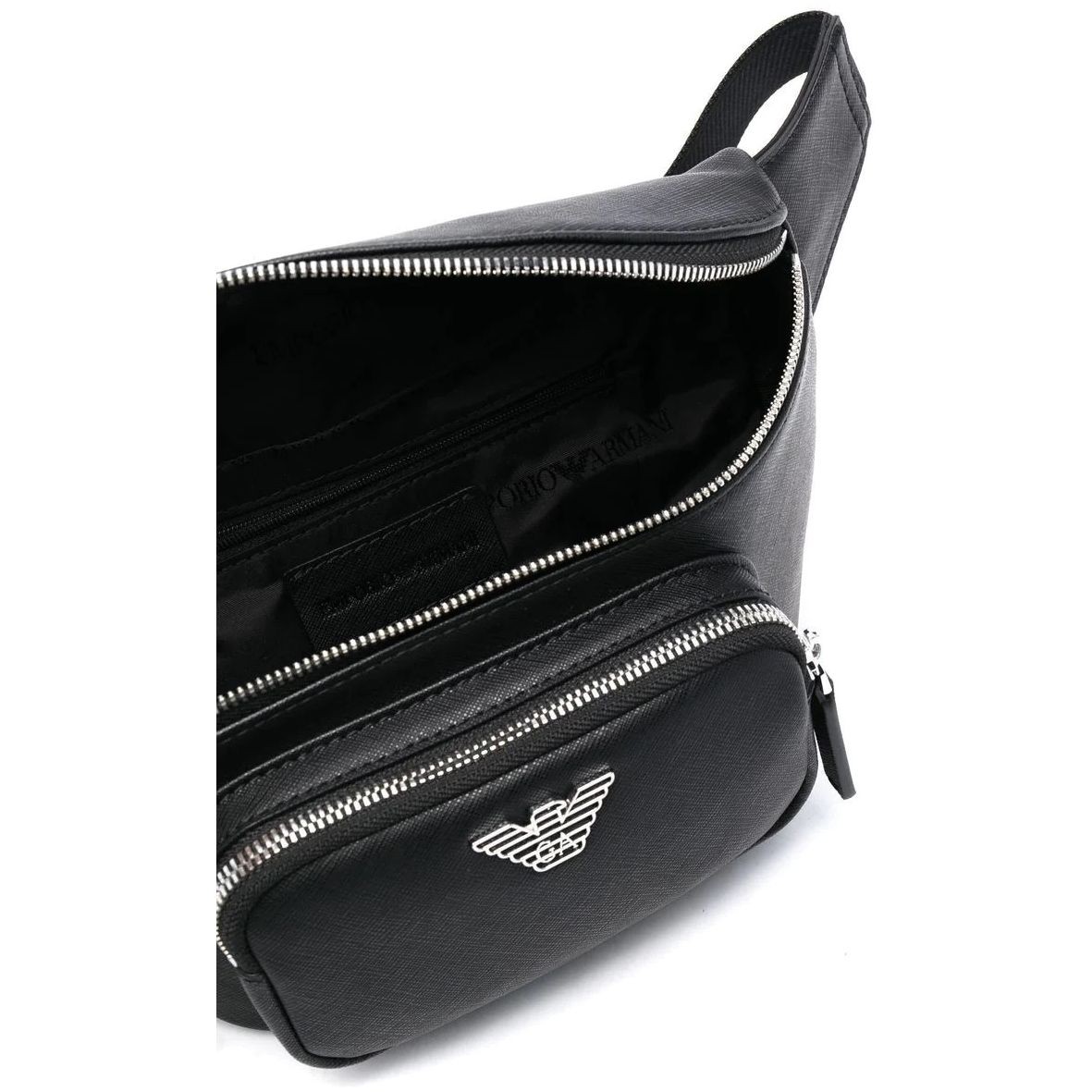 EMPORIO ARMANI Rankinė per juosmenį vyrams, Juoda, Belt bag 4