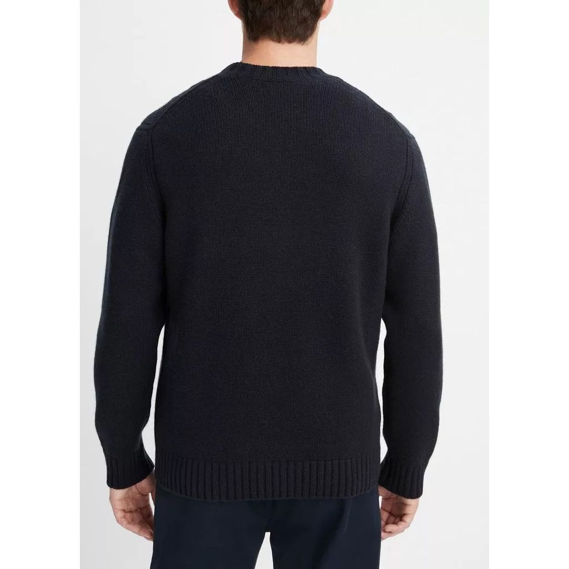 VINCE Megztinis vyrams, Mėlyna, Relaxed crew sweater 3