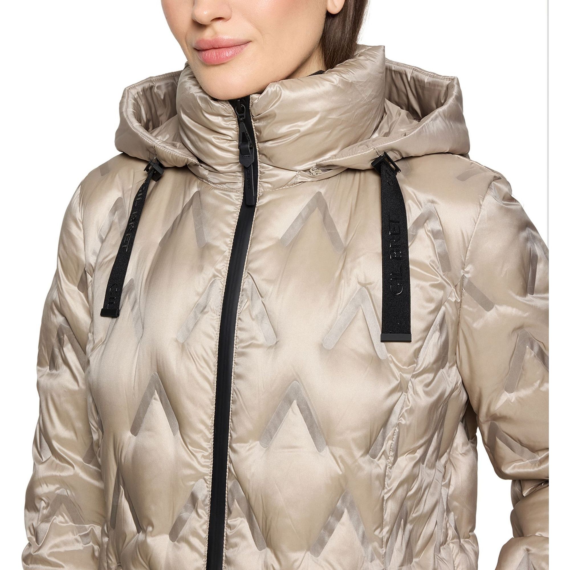 GIL BRET Pūkinis paltas moterims, Pilka, Down Coat 4