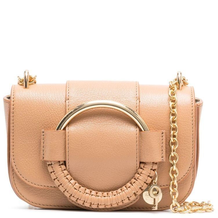 SEE BY CHLOE Rankinė per petį moterims, Ruda, Hana chain bag 1