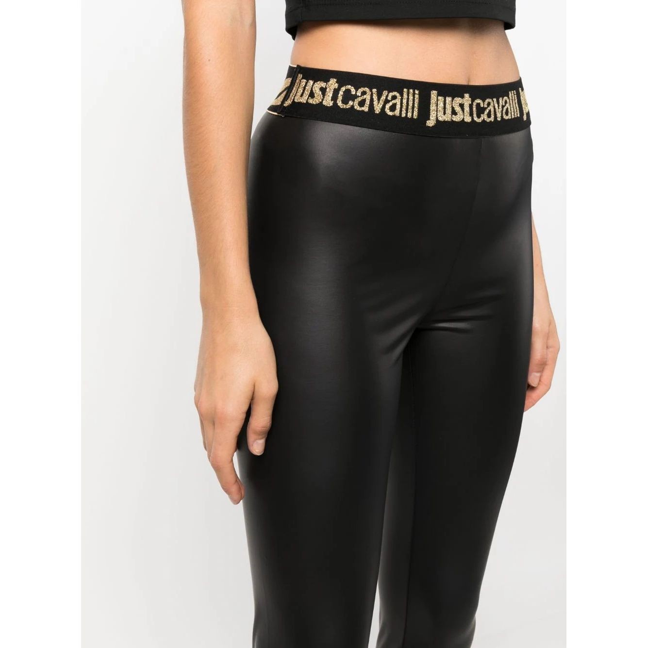 JUST CAVALLI Tamprės moterims, Juoda, Jegging fouseux 4