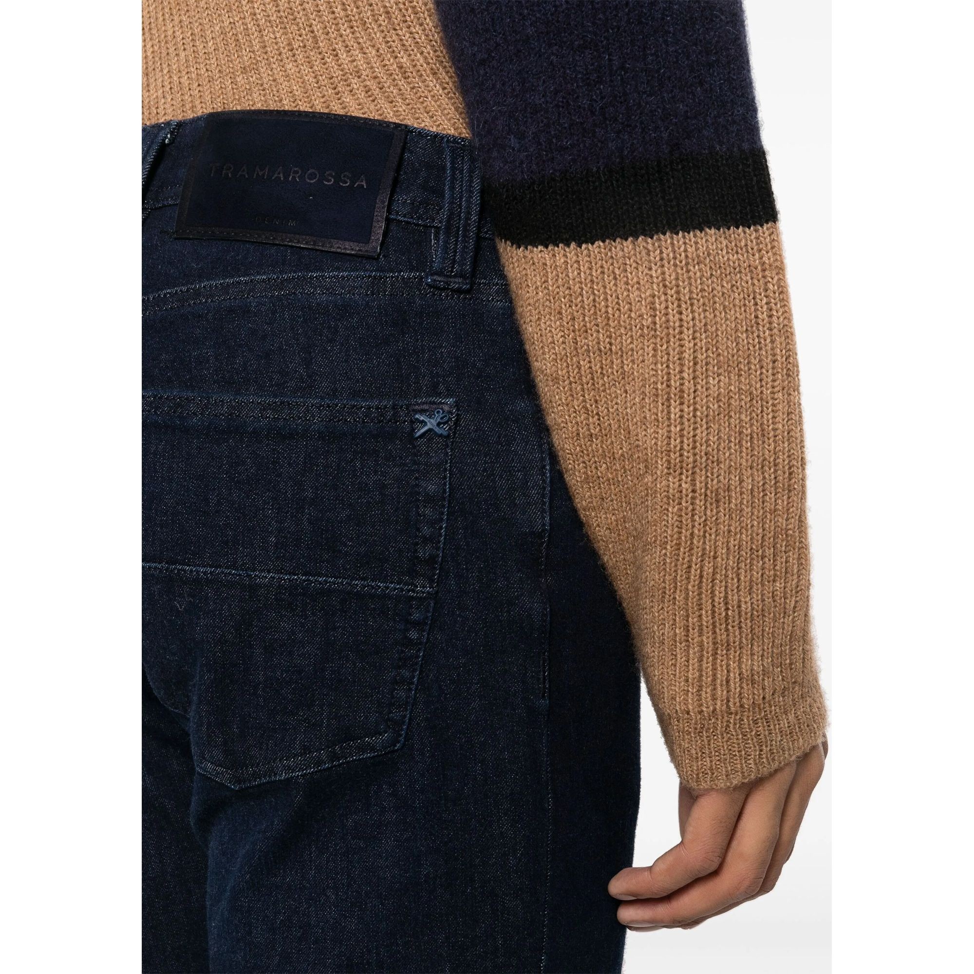 TRAMAROSSA Tiesūs džinsai vyrams, Mėlyna, Leonardo stretch jeans 5